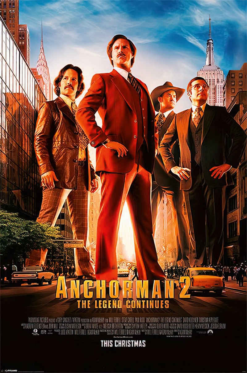 PYRAMID Poster Anchorman 2 Poster Hauptplakat The Legend Continues 61 x