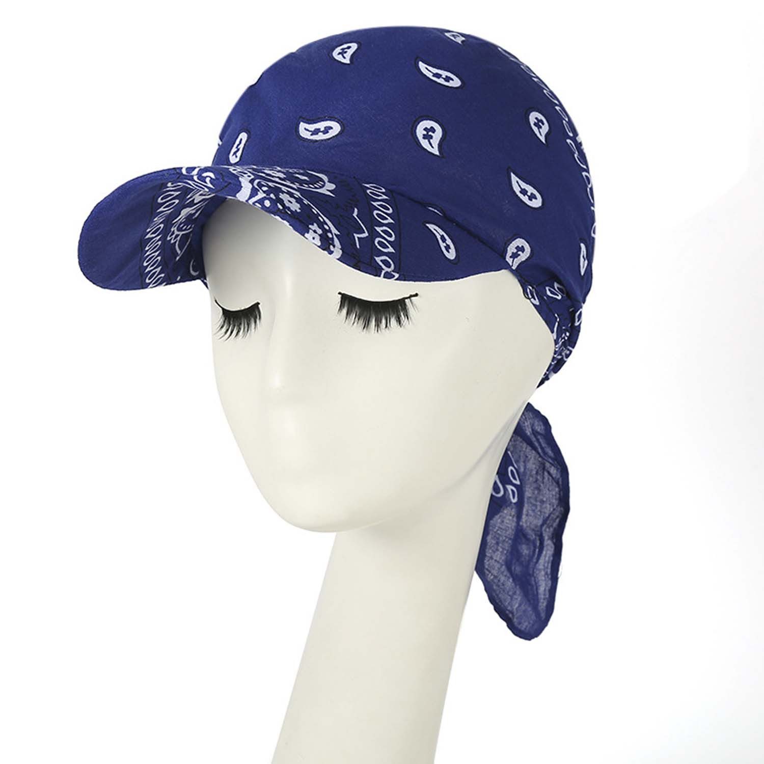 Zaewry Baseball Cap Bandana Cap mit Schleifenbindung Damen,leicht und weich