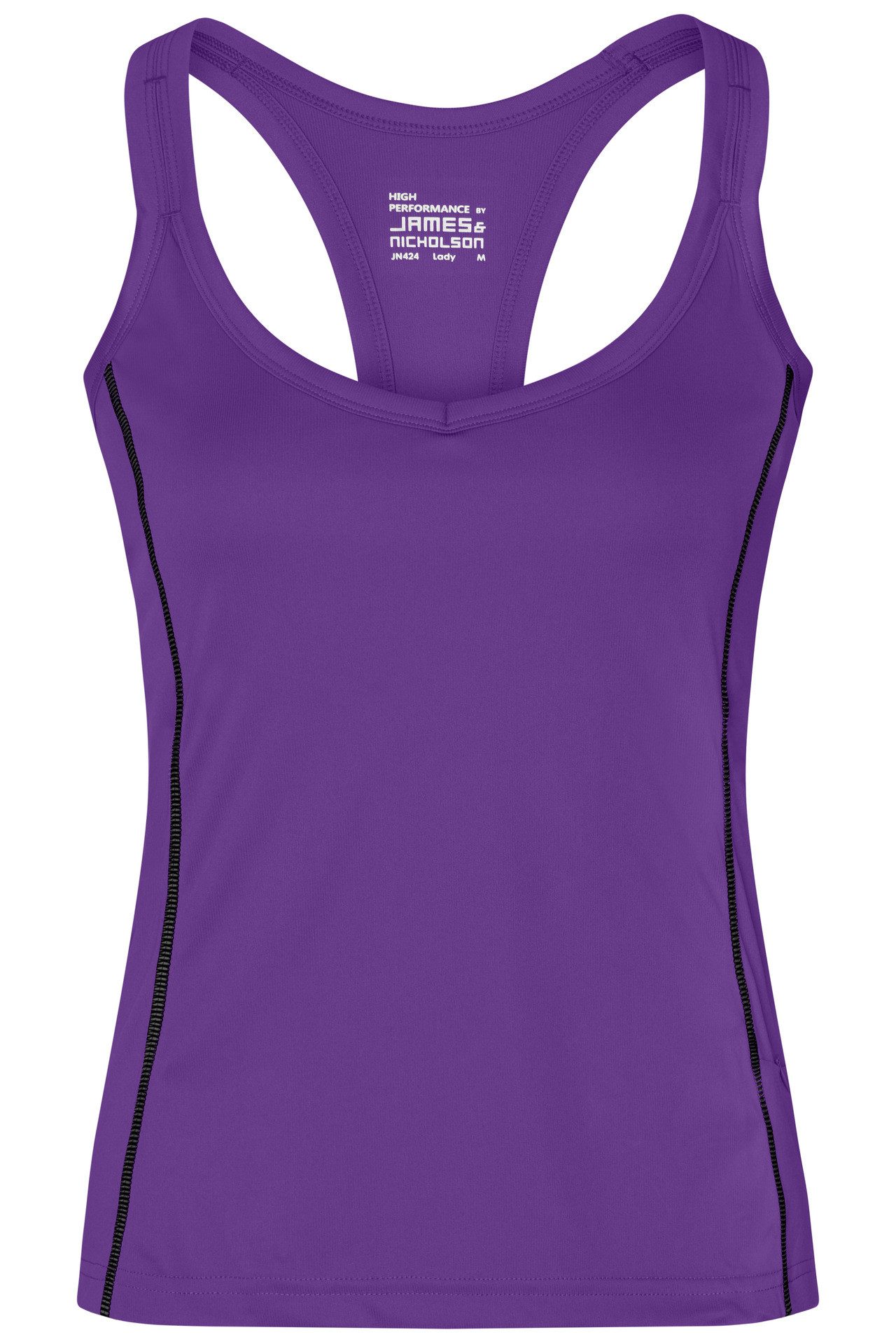 James & Nicholson Lauftop Doppelpack Damen Sporttop mit modischen reflektierenden Details JN424 (Doppelpack, 2er-Pack) Ladies' Running Reflex Top