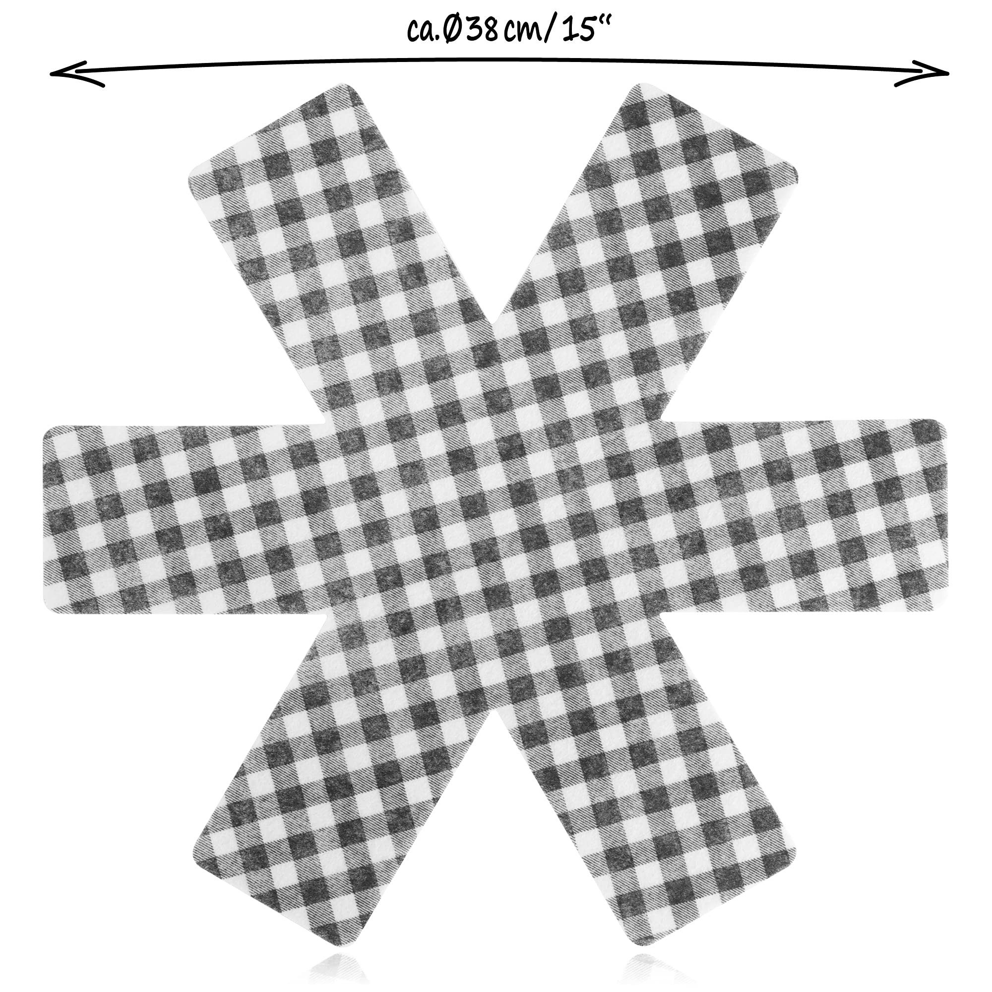com-four Pfannenschoner Pfannenschutz aus Filz, Pfannenschoner zum Schutz vor Kratzern, 9-tlg. – Bild 5 von 5