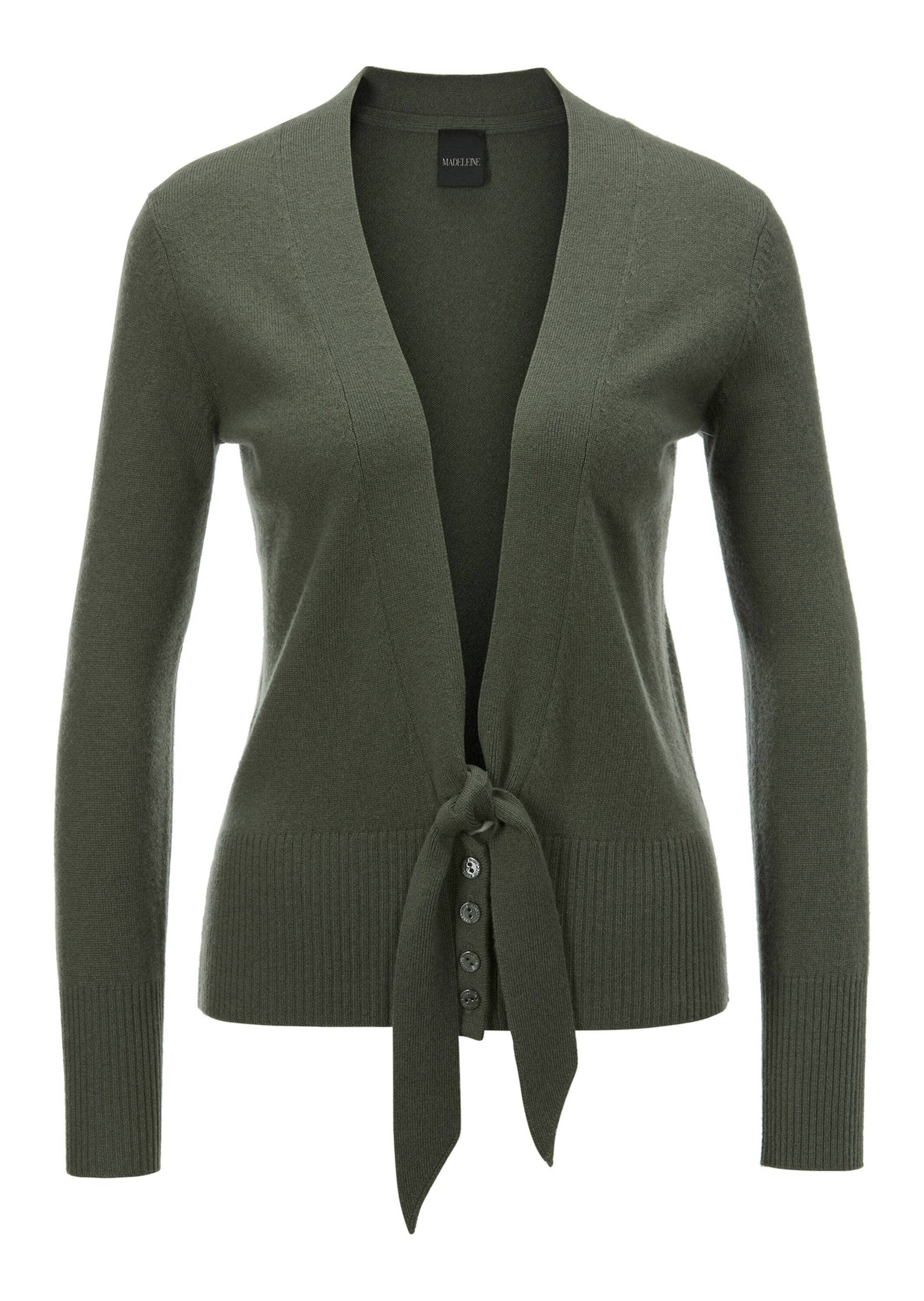 MADELEINE Strickjacke Kaschmir-Strickjacke mit tiefem V-Ausschnitt günstig online kaufen