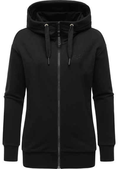 Ragwear Kapuzensweatjacke Yodis Zip weicher Damen Zip-Hoodie mit Kapuze