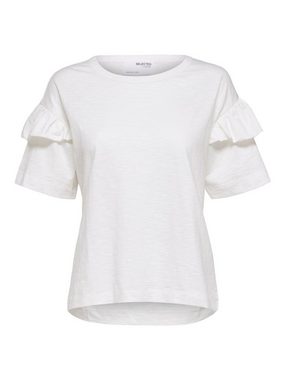 SELECTED FEMME T-Shirt Rylie (1-tlg) Volant, Rüschen, Drapiert/gerafft