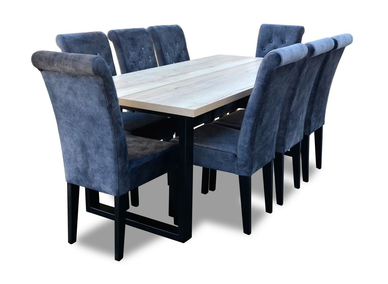 Essgruppe, Garnitur Stuhl Esszimmer Set Tisch Design JVmoebel 6 + 7tlg. (7-tlg), Luxus