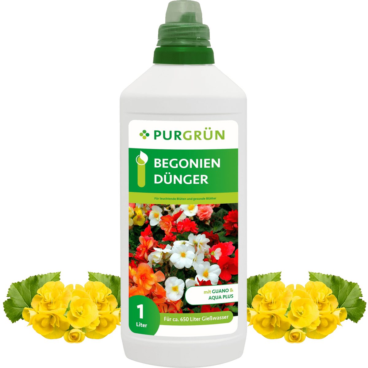 Purgrün Blumendünger, Flüssigdünger, BegonienDünger 1 Liter