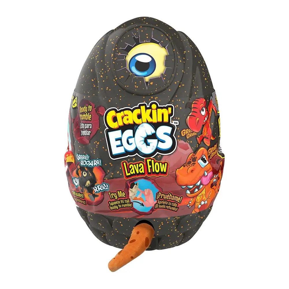 BOTI Plüschfigur BOTI 38180 - Crackin EGGS Dino Plüsch - Lava Flow (schwarz)