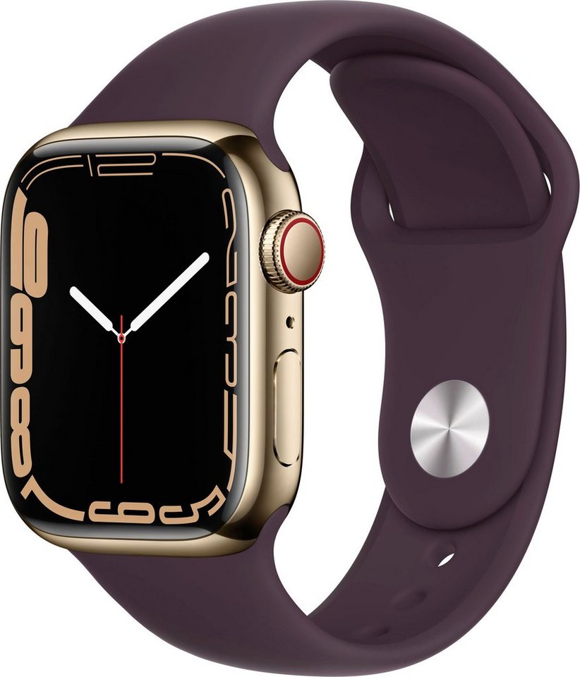 cm/1,9 Watch Watch 7 + Cellular, OS GPS Series 8) Smartwatch 41mm (4,83 Zoll, Apple