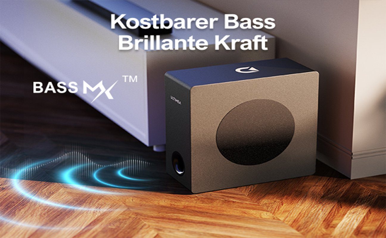 Ultimea 2.1CH Dolby Atmos mit Surround BassMAX, Bluetooth (3D Sound Subwoofer, Soundbar 5.3) Bars