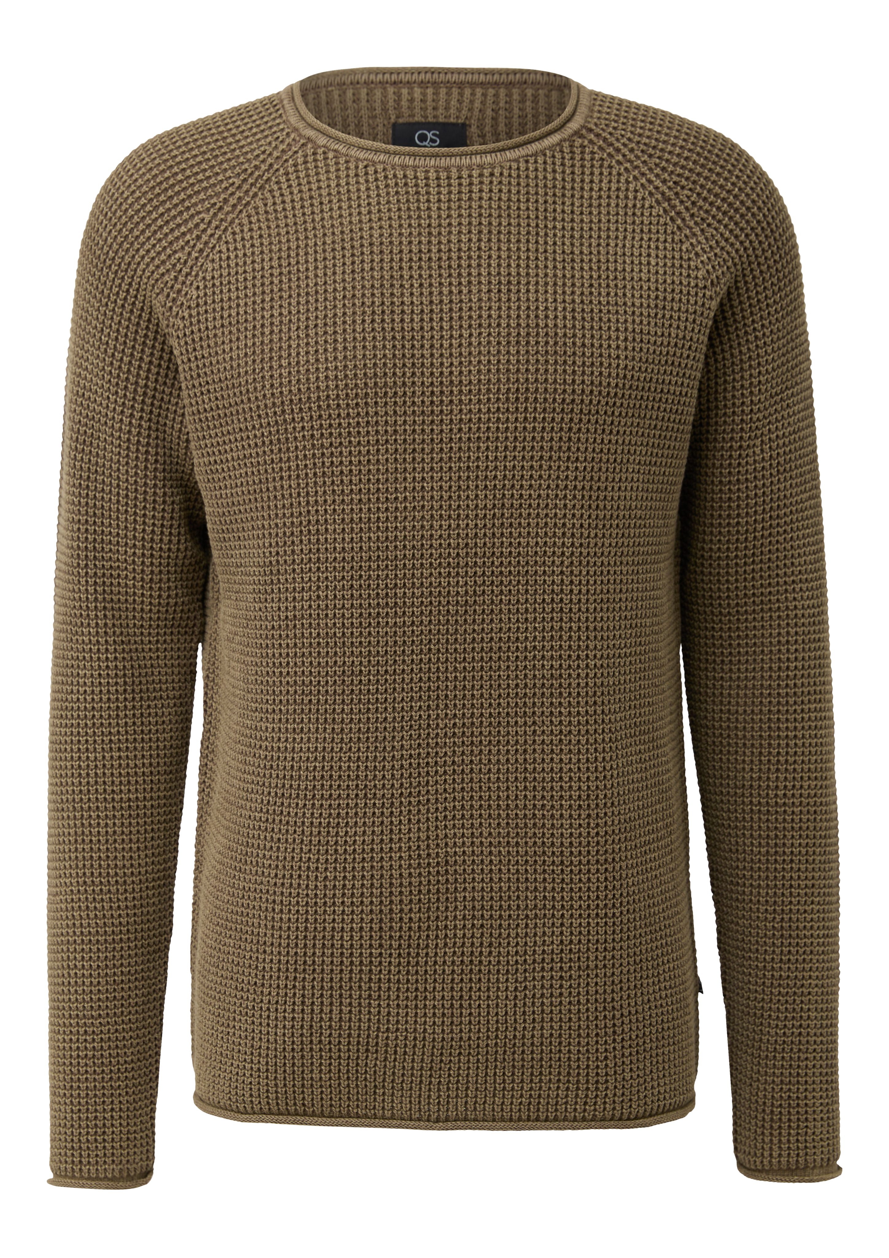 Strickpullover Locker gestrickter Pullover mit Waschung