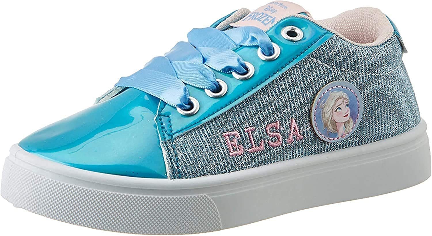 Kinderschuhe Schnürschuh Frozen 33 26 Eiskönigin Mädchen Disney Sneakers Schuhe Anna+Elsa -