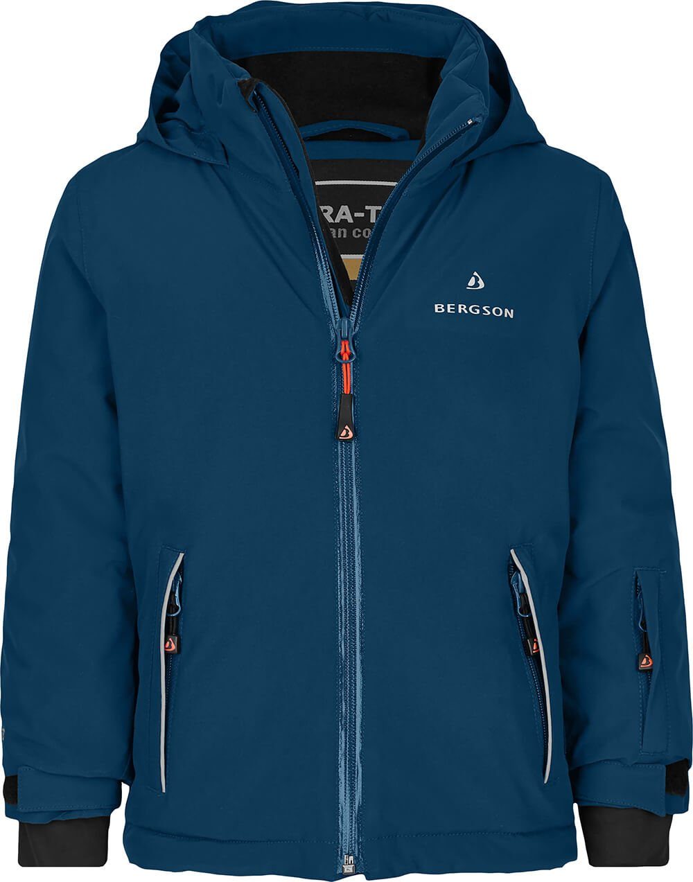 Bergson Winterjacke FRODO Kinder Skijacke, wattiert, 20000 mm Wassersäule, Normalgrößen, poseidon blau | Jacken