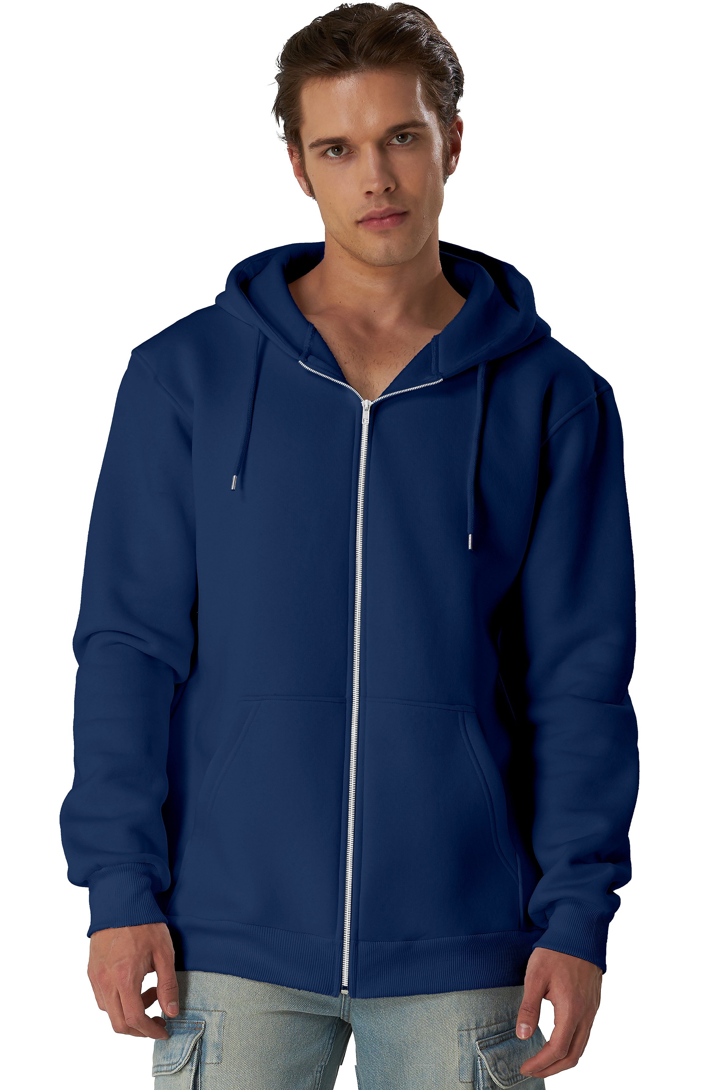 Hoodie Herren - Sweatshirt mit Reißverschluss Zipper Sweatjacke