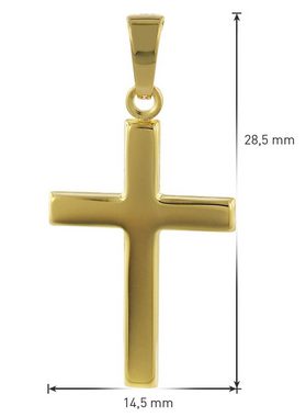 trendor Kreuzanhänger Kreuz Gold- 333 / 8 Karat 21 mm