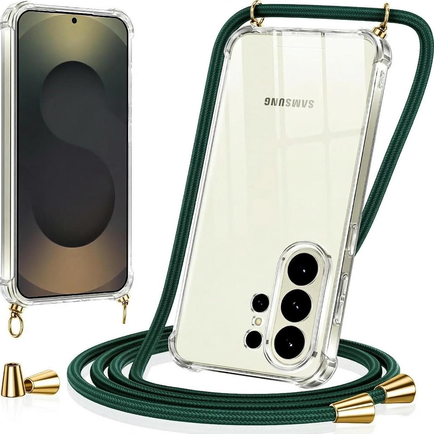 CoolGadget Handykette Handyhülle mit Handyband für Samsung Galaxy S26, Case zum Umhängen Kette Halsband Kordel mit Hülle für Samsung S26