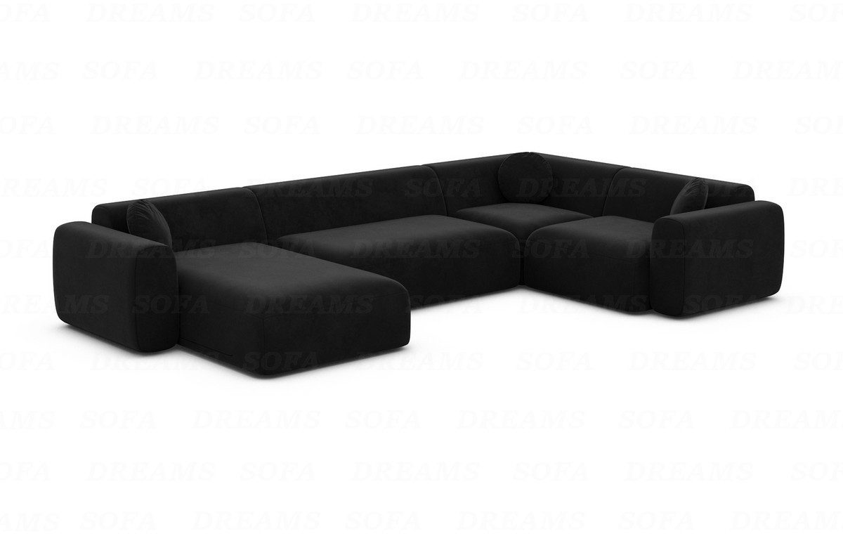 Sofa Dreams Wohnlandschaft Stoff Sofa Wohnlandschaft Cortegada U Form Polster Couch, Loungesofa
