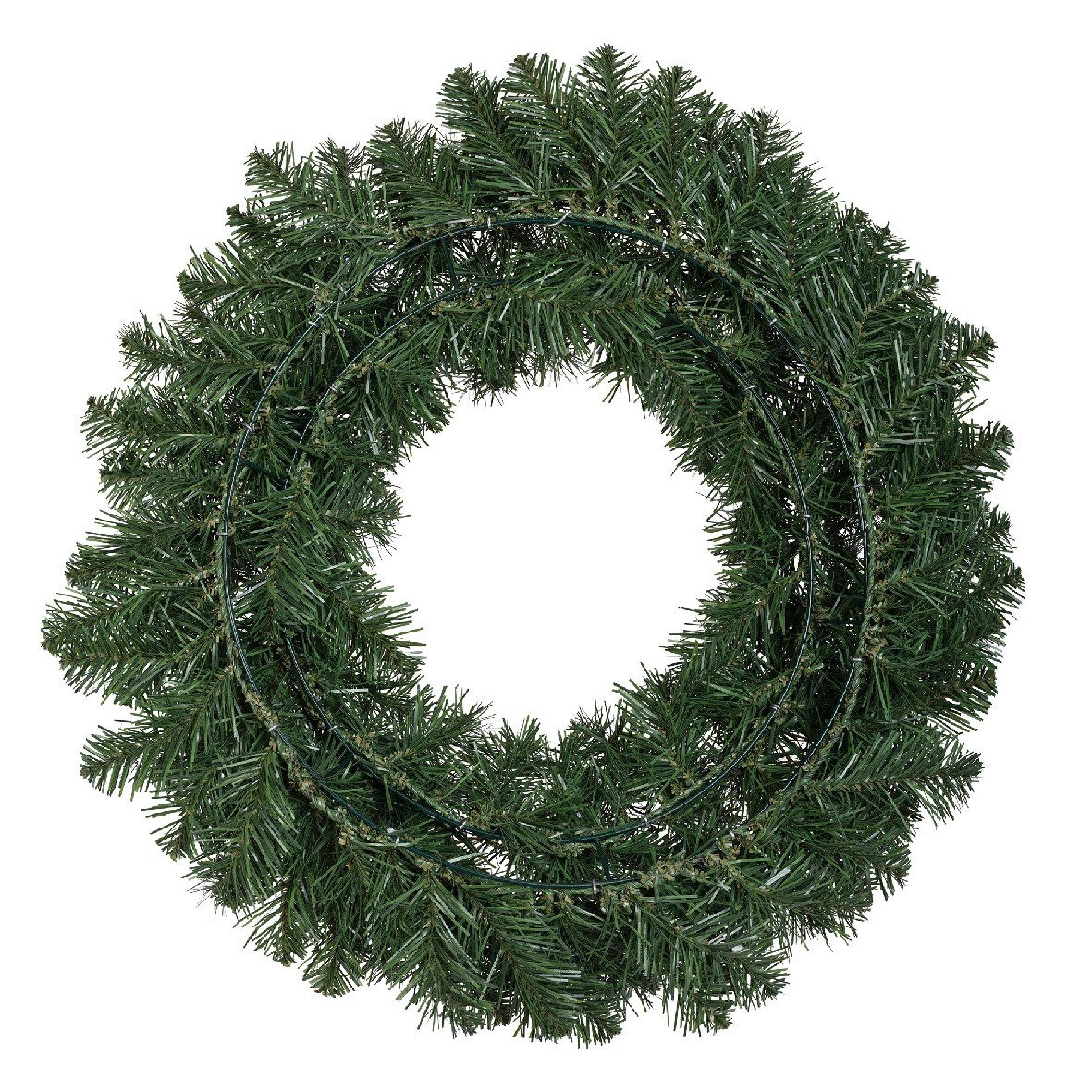 Kaemingk Adventskranz, Tannenkranz 50cm künstlich Indoor & Outdoor grün