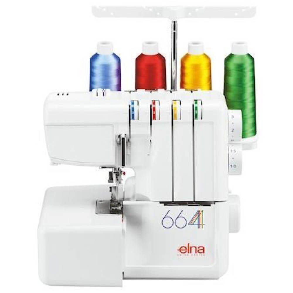 mit Konen ELNA 664 inkl.Starter-Kit Overlock-Nähmaschine Elna 16 eXtend Overlockgarn