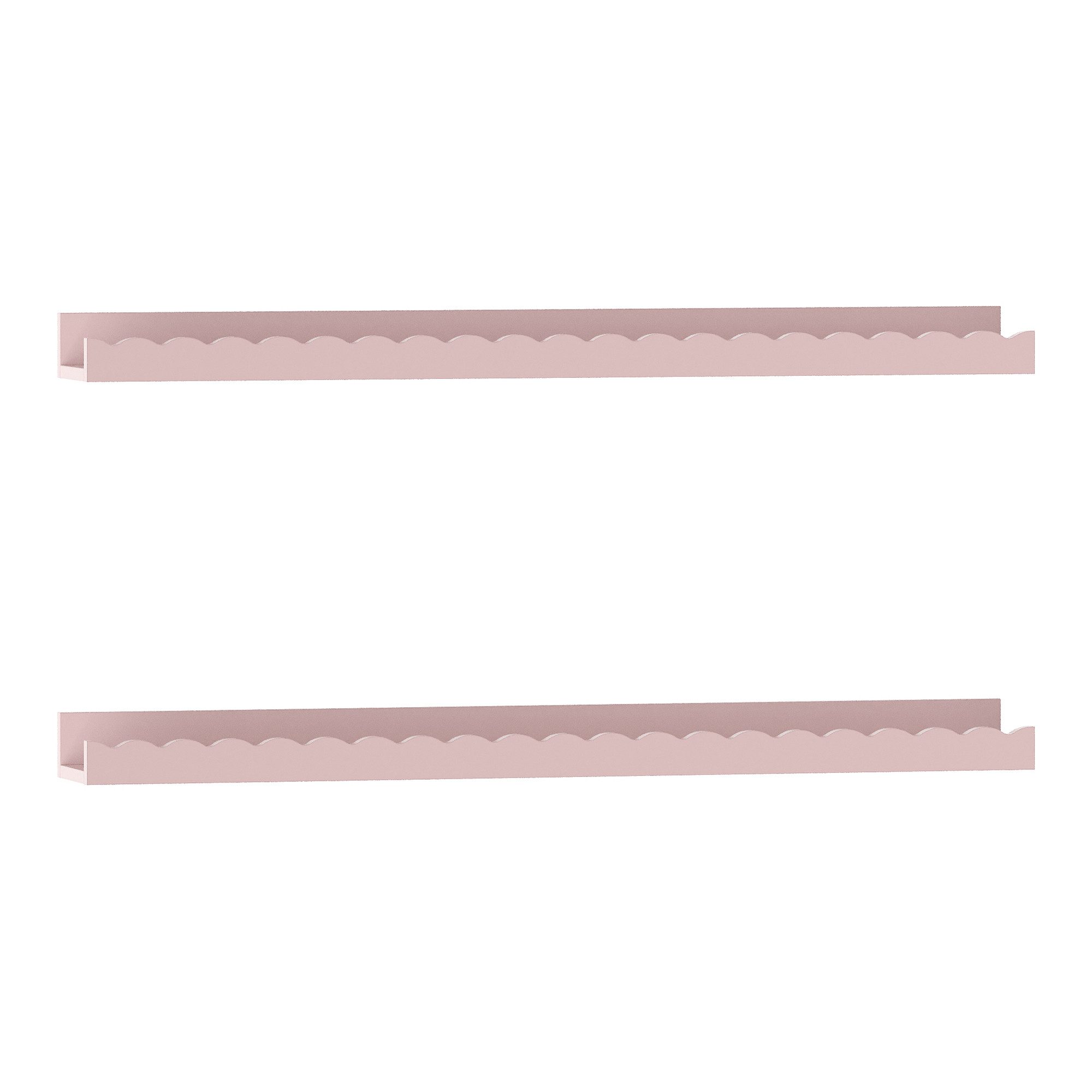 en.casa Kinderregal, Set 2-tlg., »Vestnes« Wellendesign 60 x 10 x 5 cm Cott günstig online kaufen