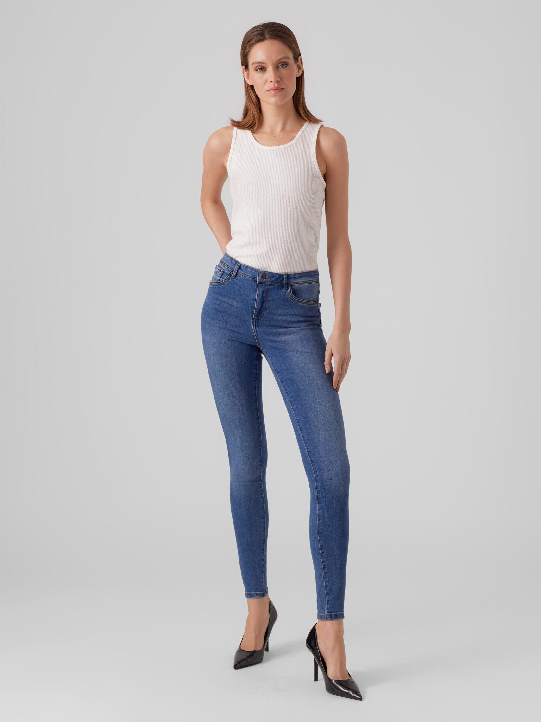 Vero Moda Tall High-waist-Jeans Tanya (1-tlg) Plain/ohne Details