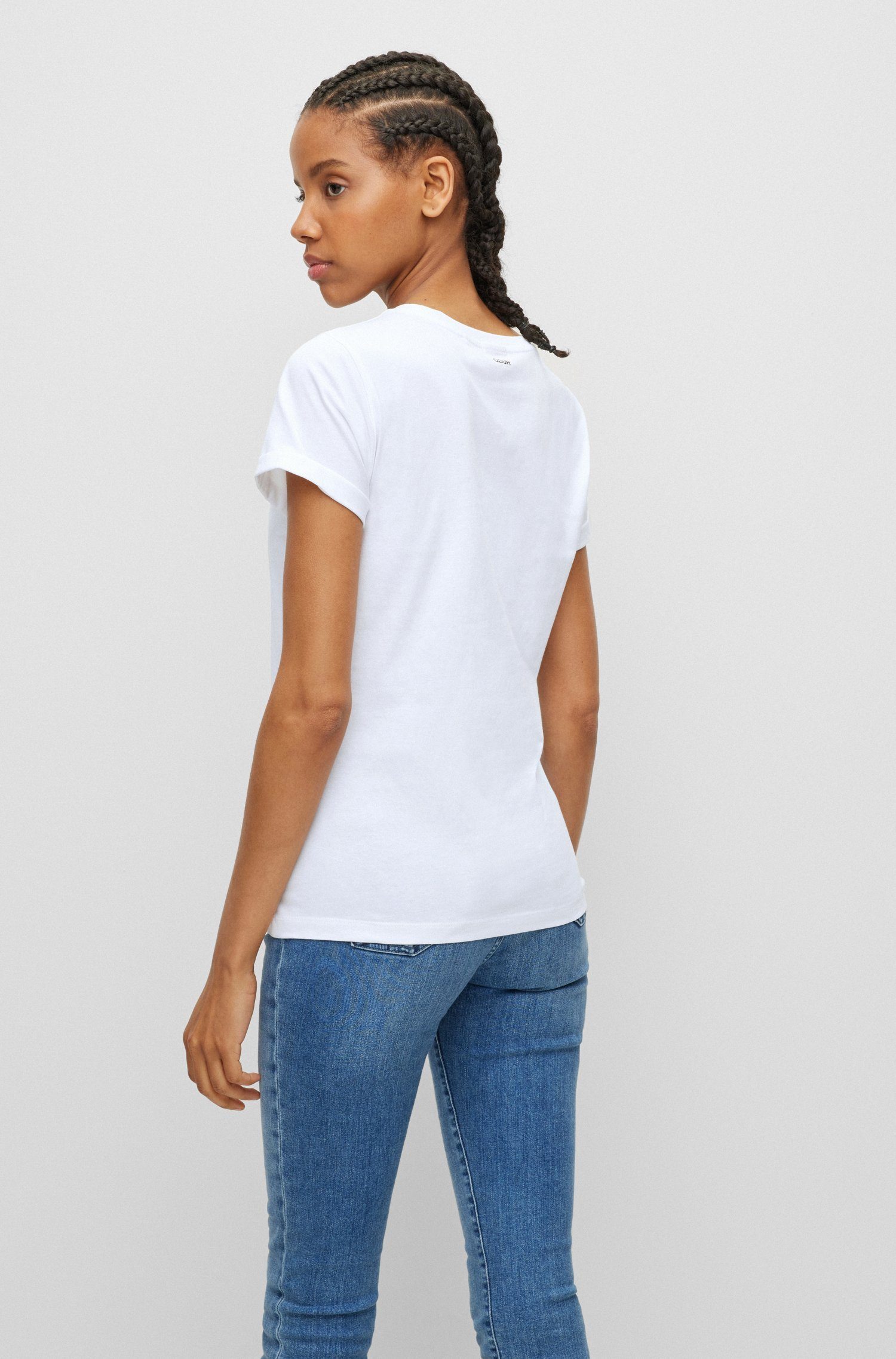 HUGO T-Shirt The Plain Tee (1-tlg)
