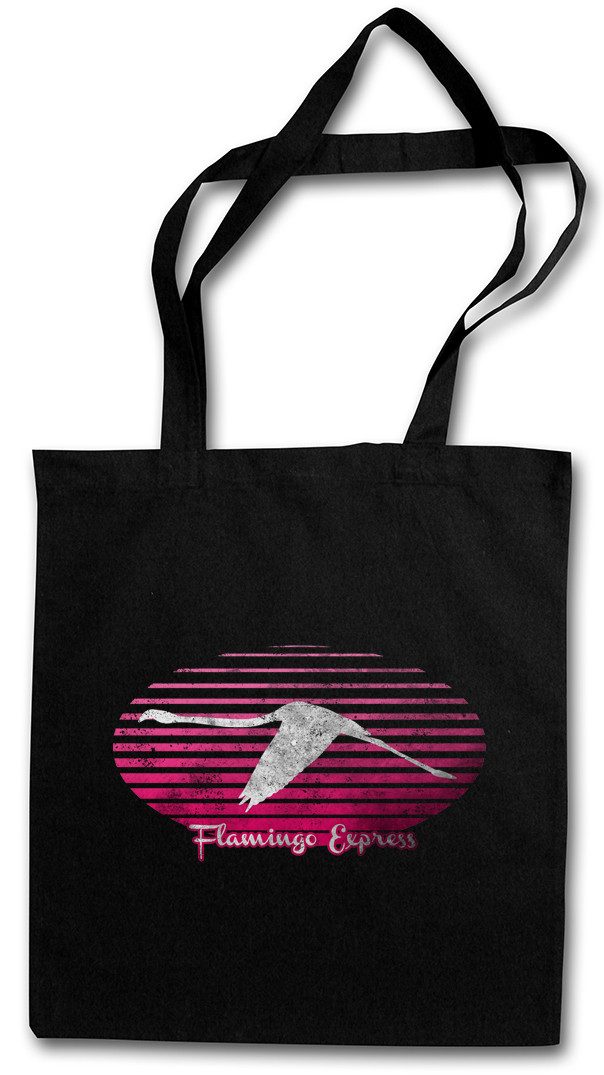 Beuteltasche Flamingo Express Stofftasche Herz Heart Flamingo Herz Love Liebe