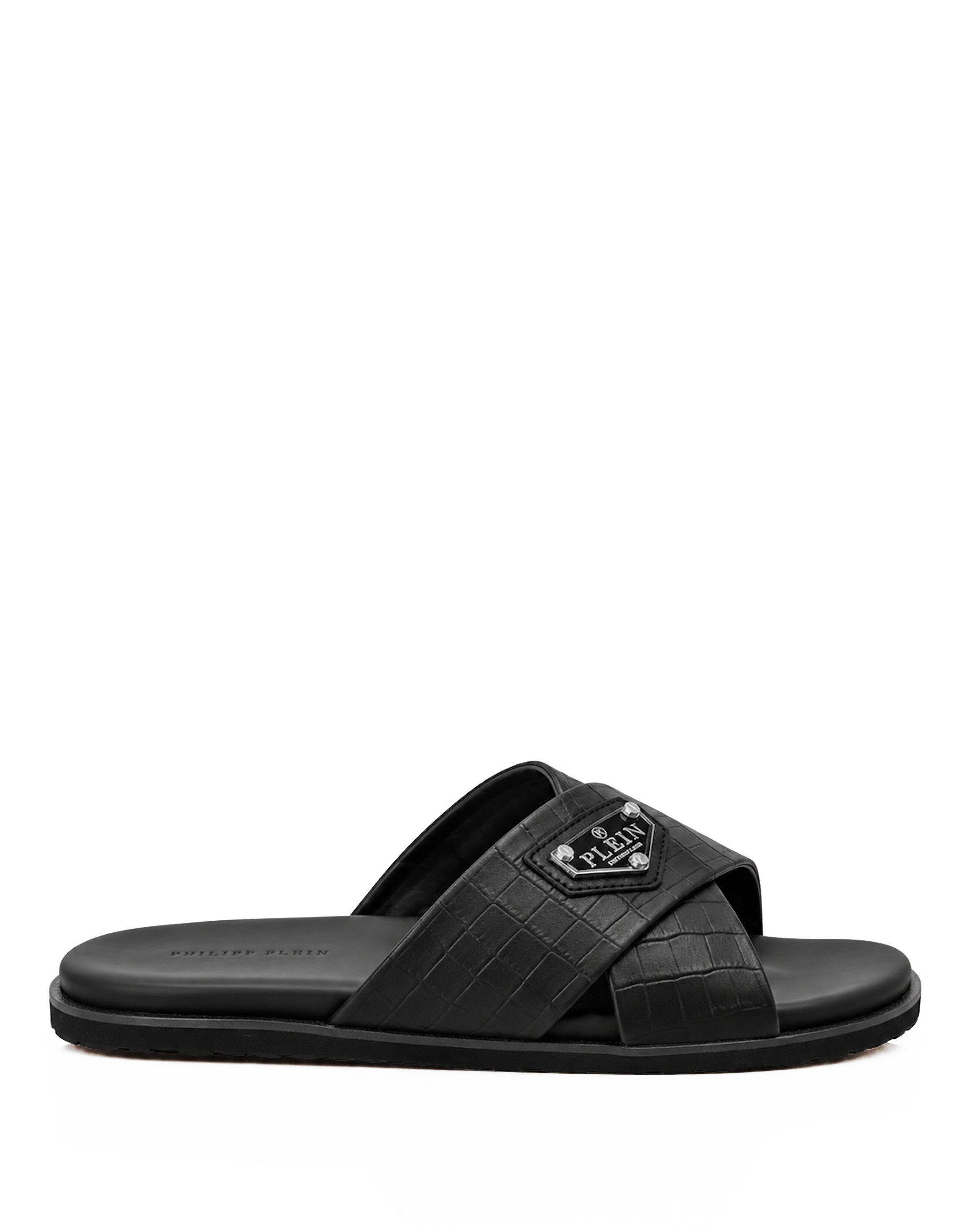 PHILIPP PLEIN Cocco Crocco Geprägt Sandale – Bild 3 von 3