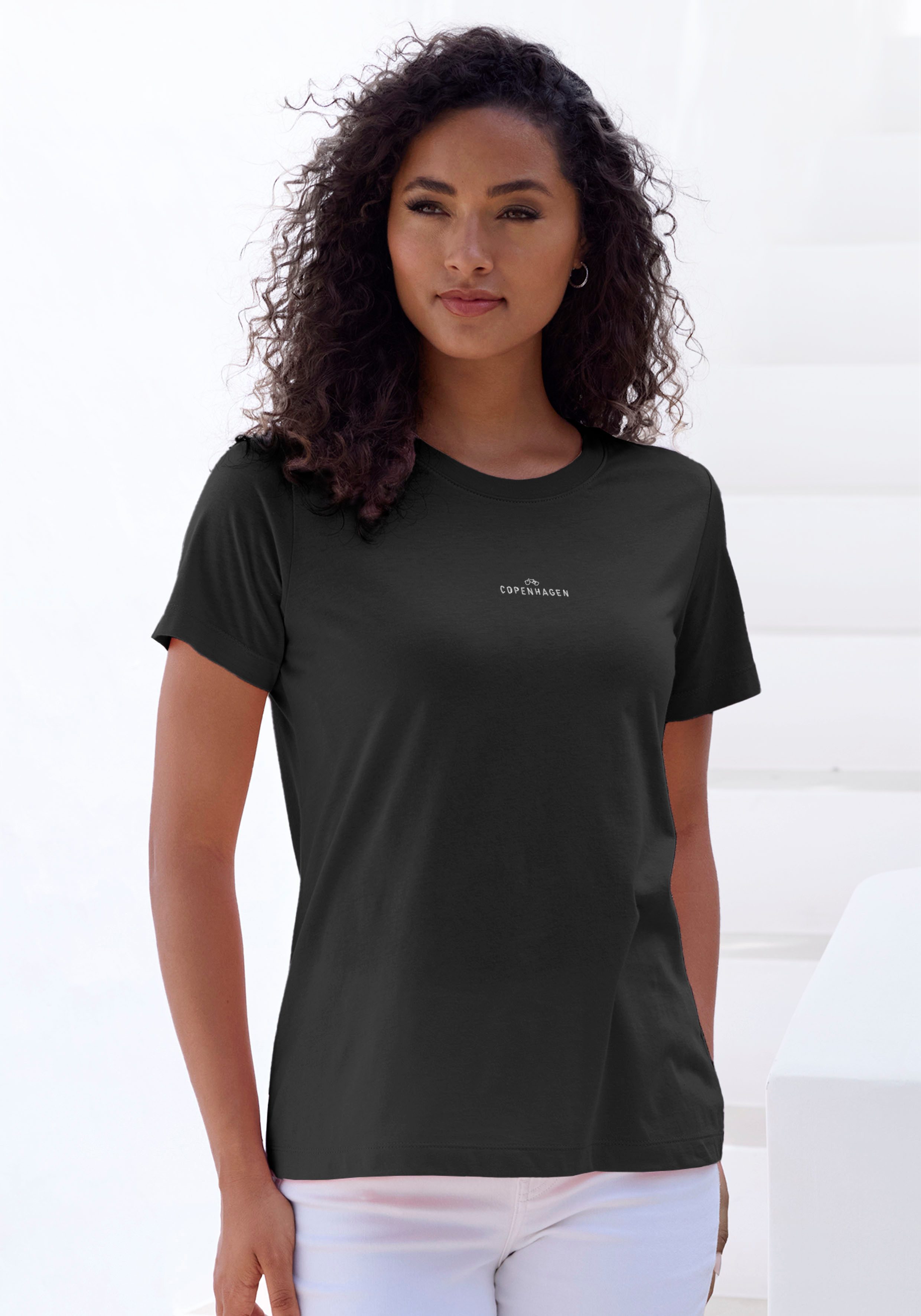Copenhagen Studios T-Shirt mit dezentem Logoprint günstig online kaufen