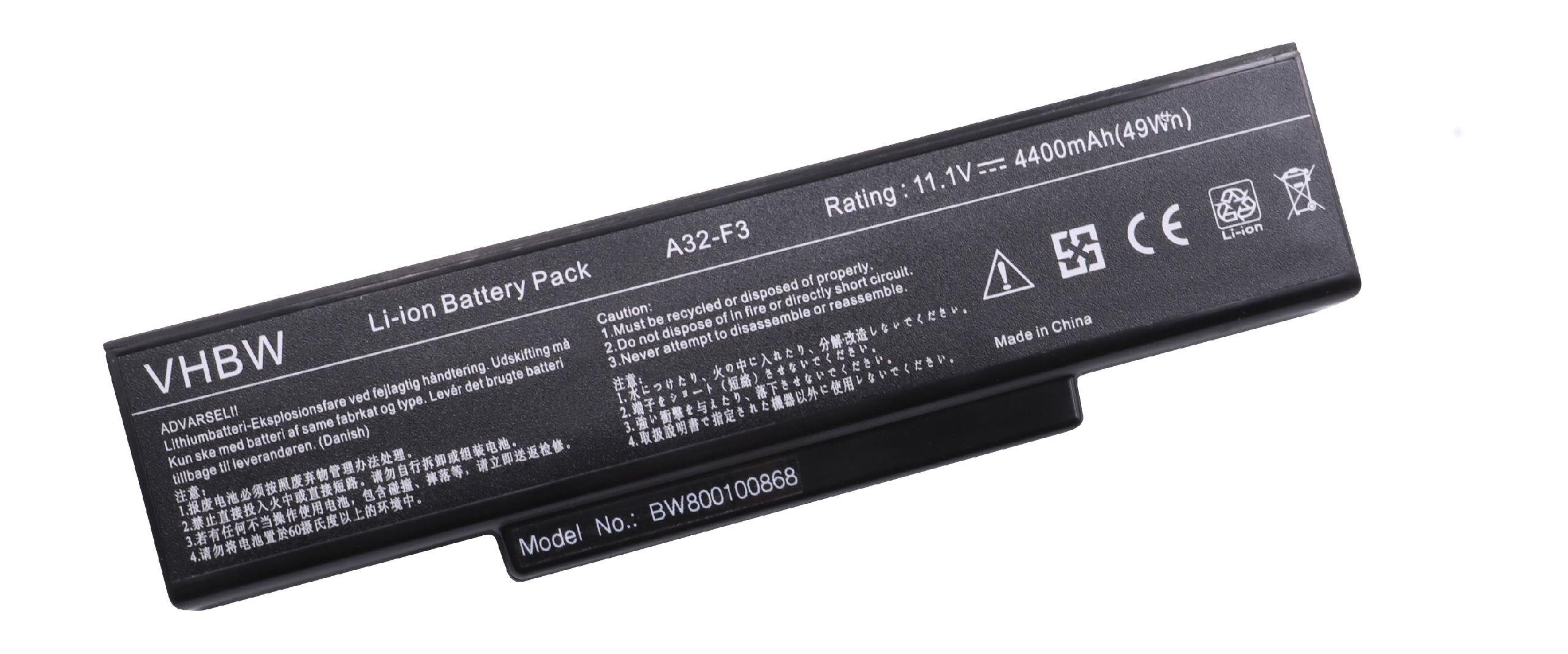 für 11,1V, mAh Notebook Laptop-Akku Ordi 3269b / 4400 Enduro passend Netbook Li-Ion) vhbw (4400mAh,