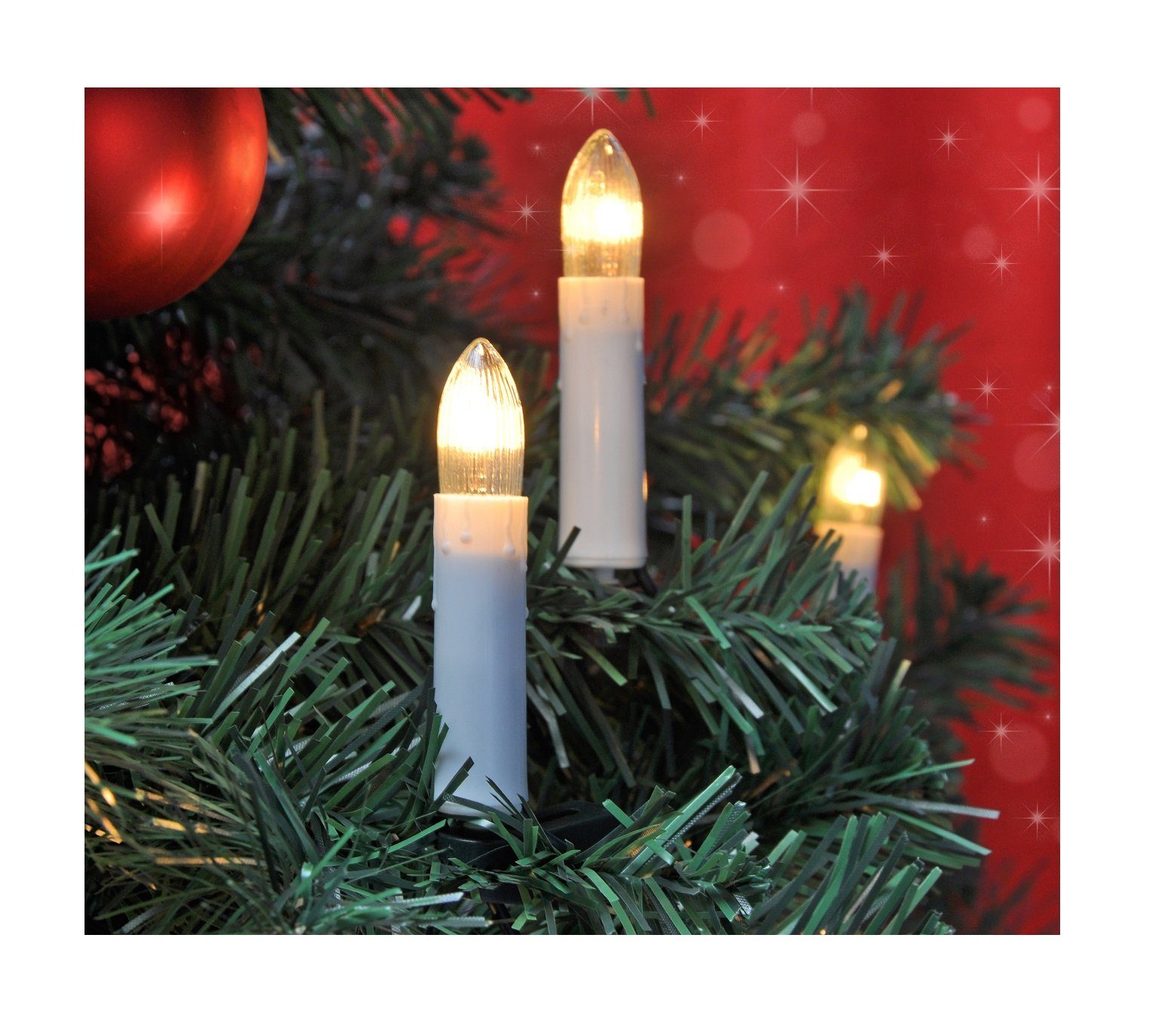 GartenHero LED-Lichterkette Lichterkette 20 LED Lichtschlauch Kerzen Weihna günstig online kaufen