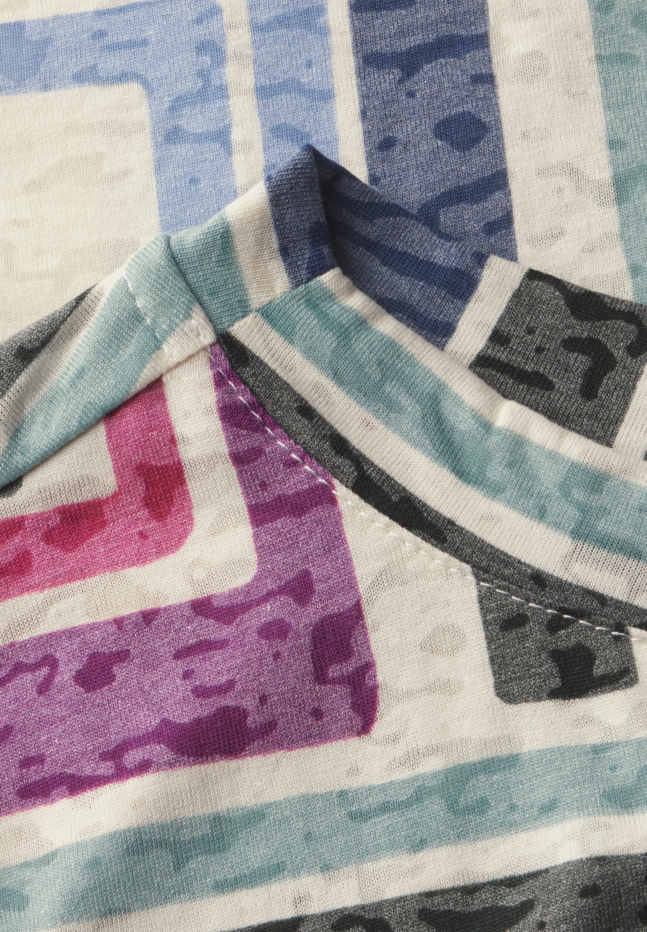 CECIL T-Shirt mit Print und Burn-Out-Optik