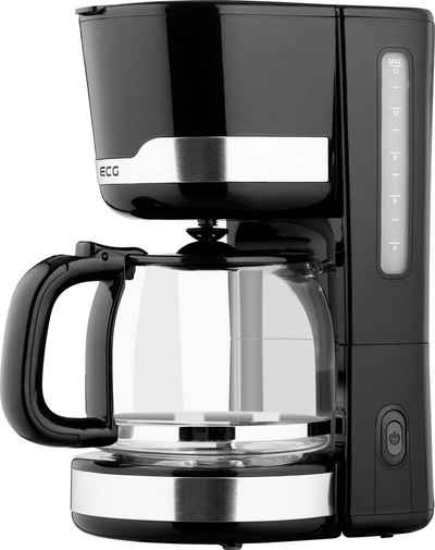 ECG Filterkaffeemaschine KP 2115, 1,5l Kaffeekanne, Permanentfilter, bis zu 12 Tassen Kaffee, Herausnehmbarer, waschbarer Nylonfilter