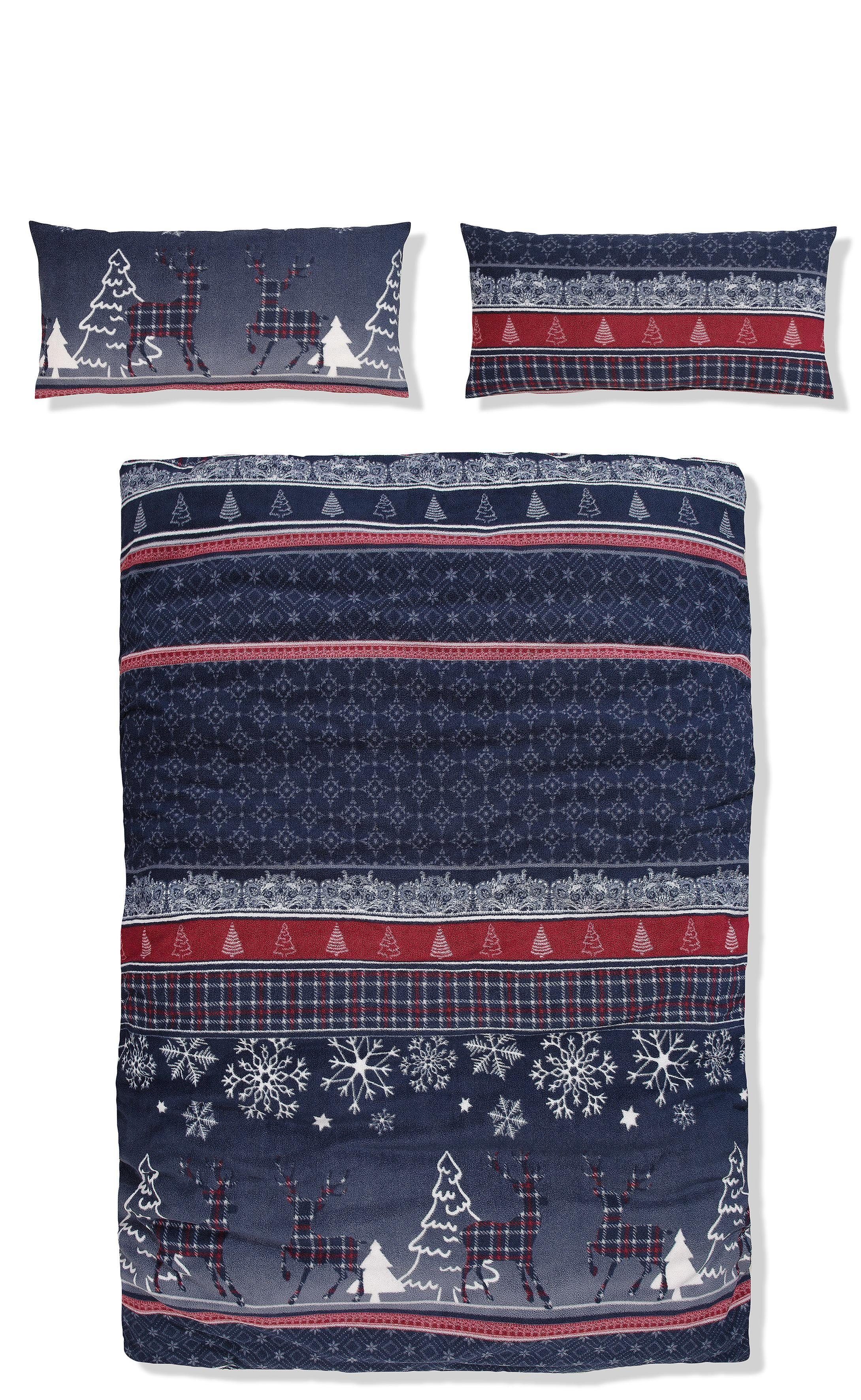 Bettwäsche Chrissy in Gr. 135x200 oder 155x220 cm, ideal für Weihnachten