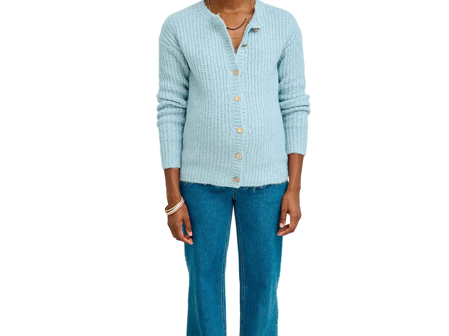 vertbaudet Umstandsstrickjacke