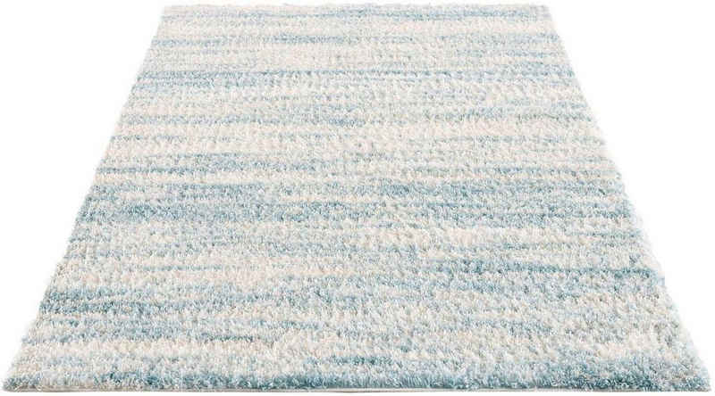 Hochflor-Teppich Pulpy 524, Carpet City, rechteckig, Höhe: 30 mm, besonders weich, Meliert, ideal für Wohnzimmer & Schlafzimmer