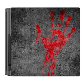 Hama Dekorationsfolie Design-Skin Undead Blood Folie Aufkleber Sticker Vinyl, für Sony PS4 PRO