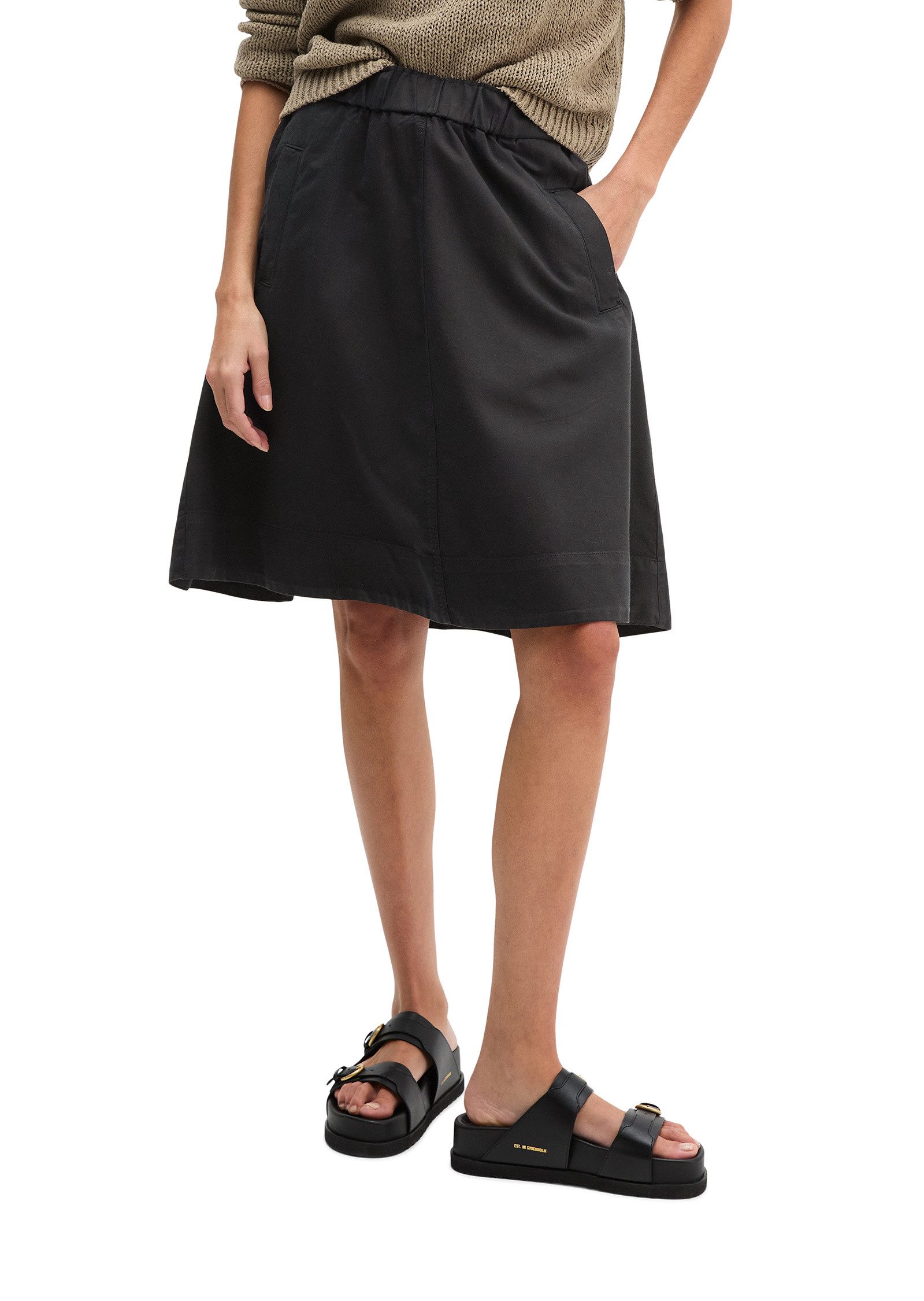 Marc O'Polo Webrock aus Organic Cotton-Lyocell-Leinen-Mix