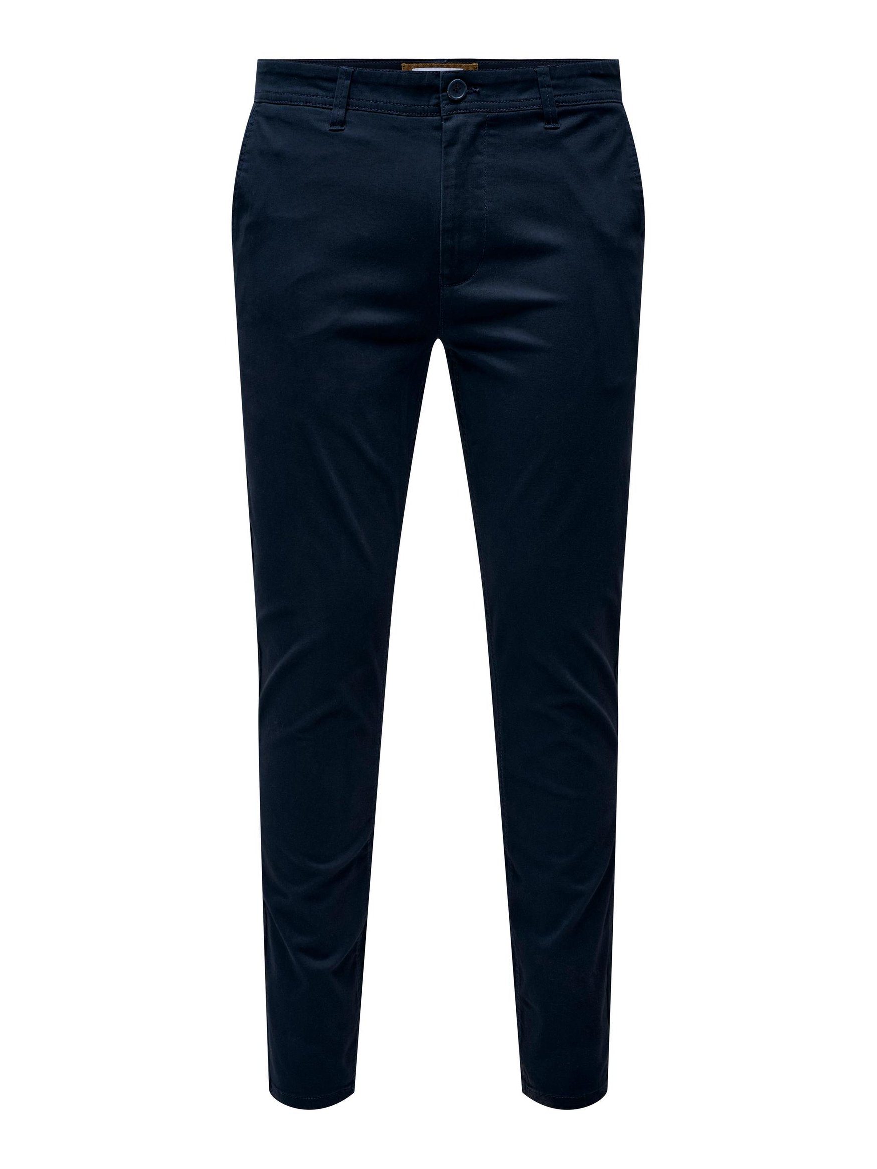 Only & Sons Chino Hose Slim Fit - Aus Weichem Jersey, Elastisch, Vielseitig Für Büro & Freizeit