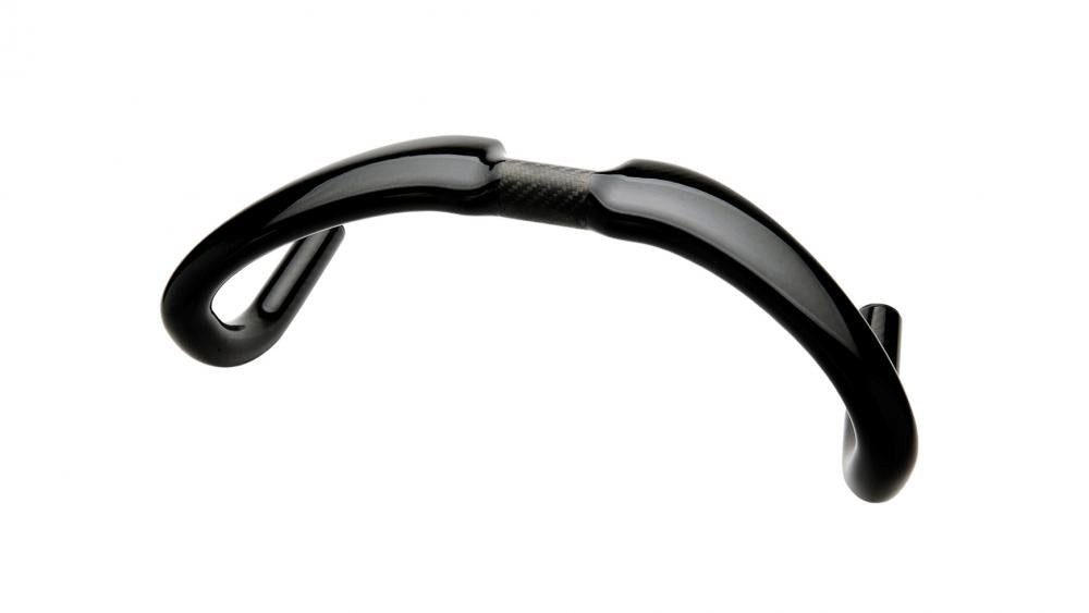 Look Fahrradlenker Look Track Aero Lenker schwarz 350mm OS - aerodynamischer Bahnrad-Carb