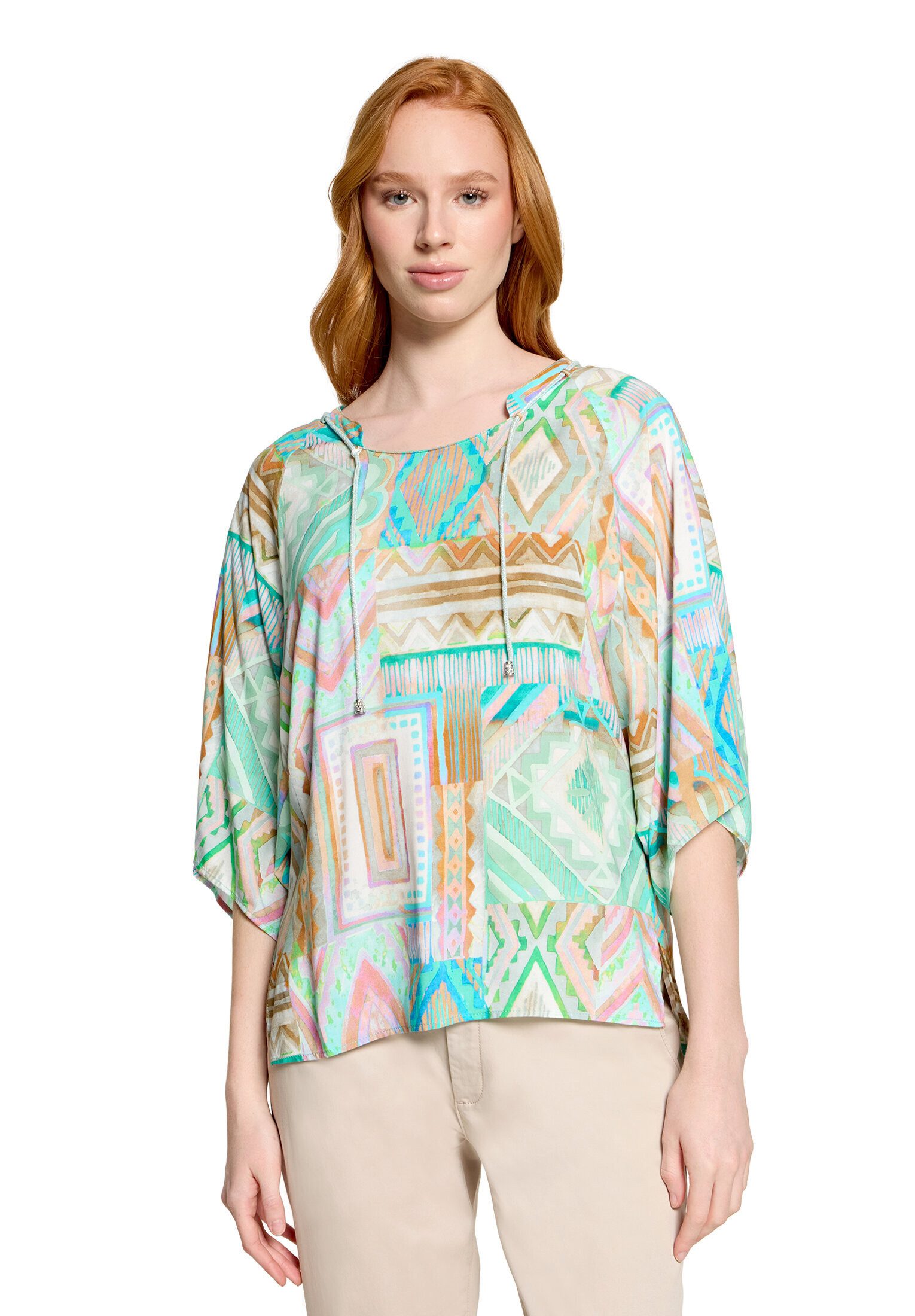 Cartoon Schlupfbluse Damen mit Muster