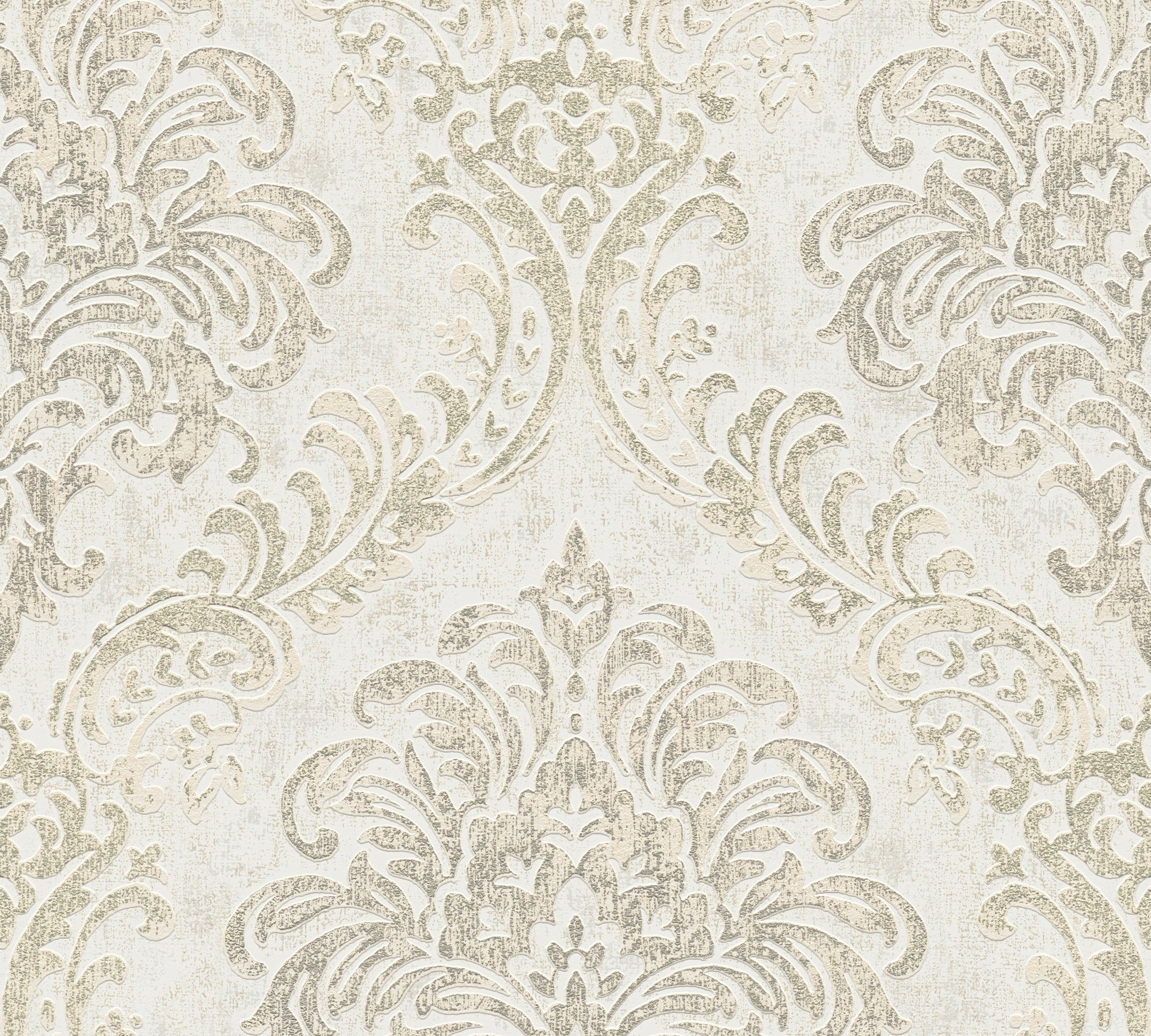 living walls Vliestapete Metropolitan Stories. Travel Styles. Ornament-Tapete, strukturiert, Metall-Effekte, gemustert, metallic, (1 St), Tapete Klassisch Elegant Barock Vintage-Optik Shabby Chic Tapeten Flur