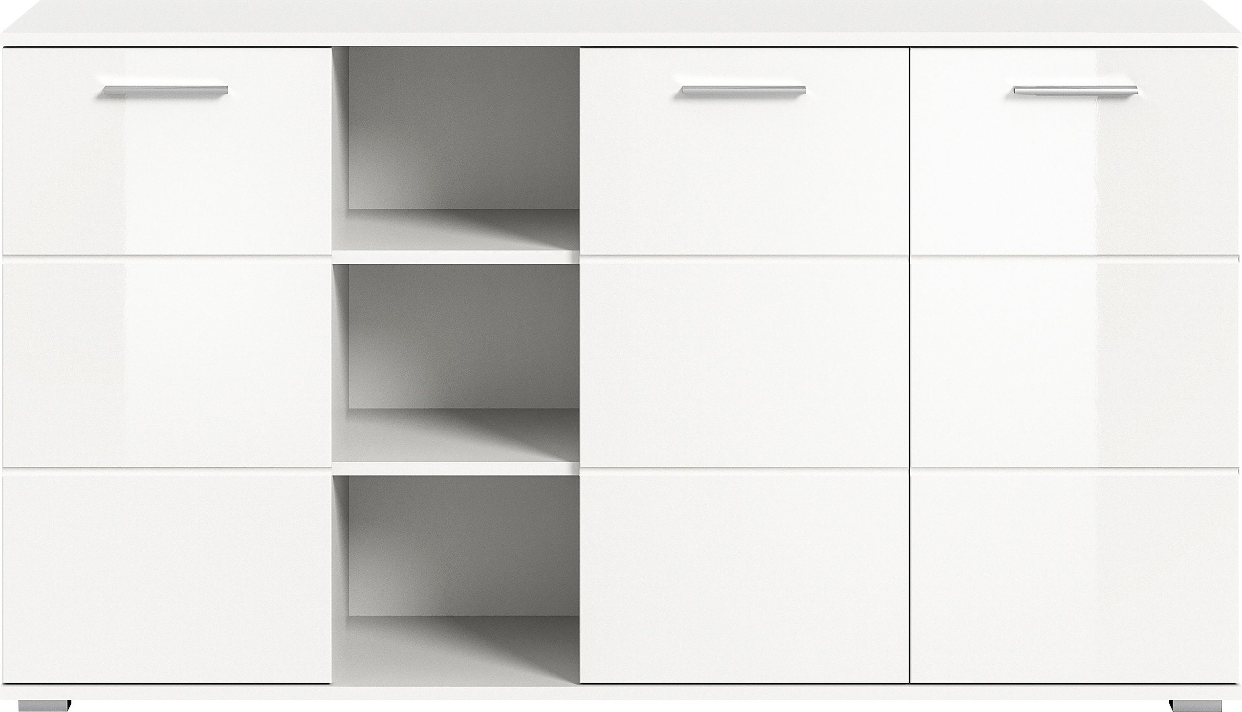 INOSIGN Sideboard "Valge, Breite 150 cm, 3 Türen, 4 verstellbare Böden, 3 o günstig online kaufen