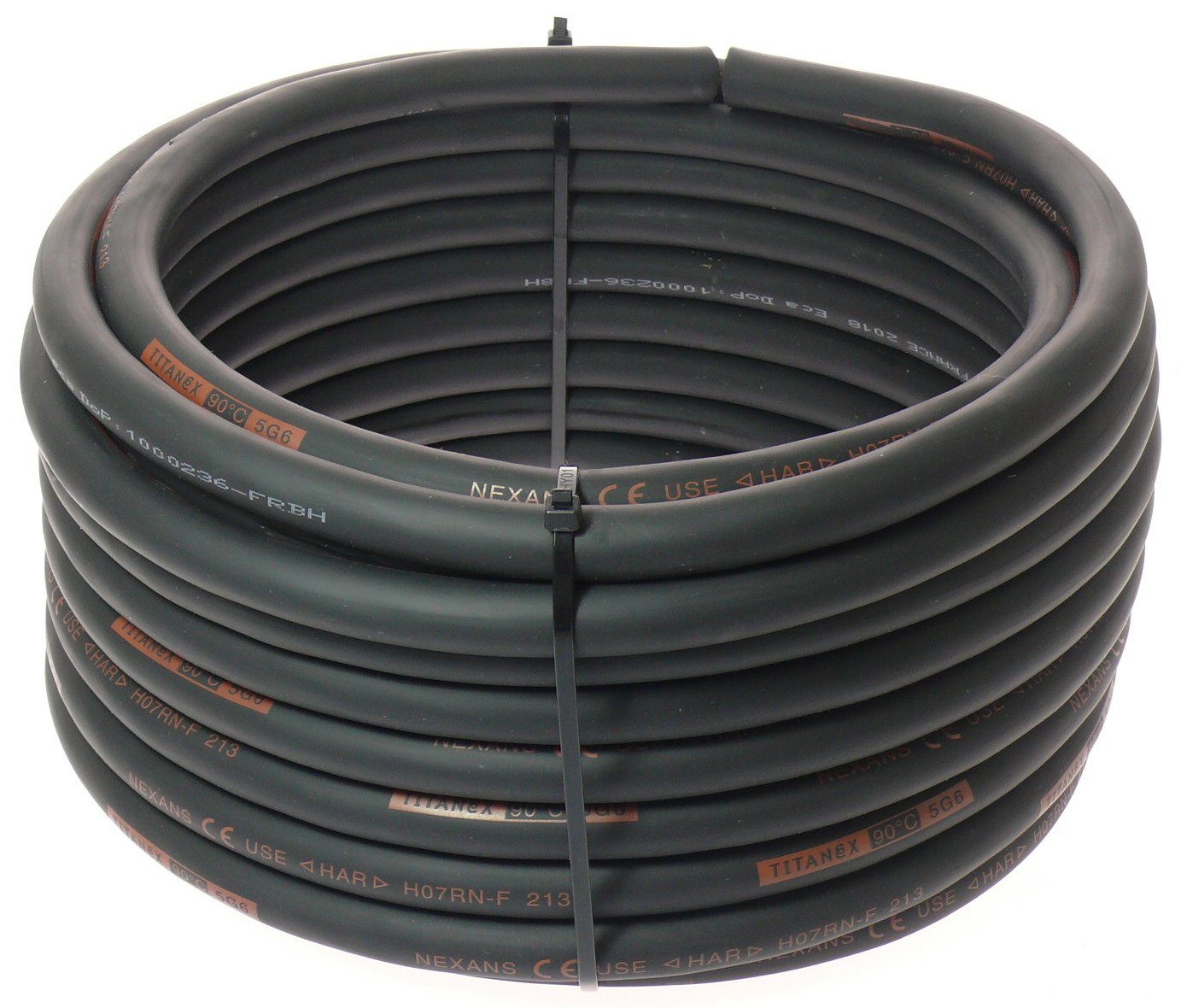 Titanex TITANEX H07RN-F 5x6 5G6 Gummischlauchleitung 15m Elektro-Kabel, (1500 cm)