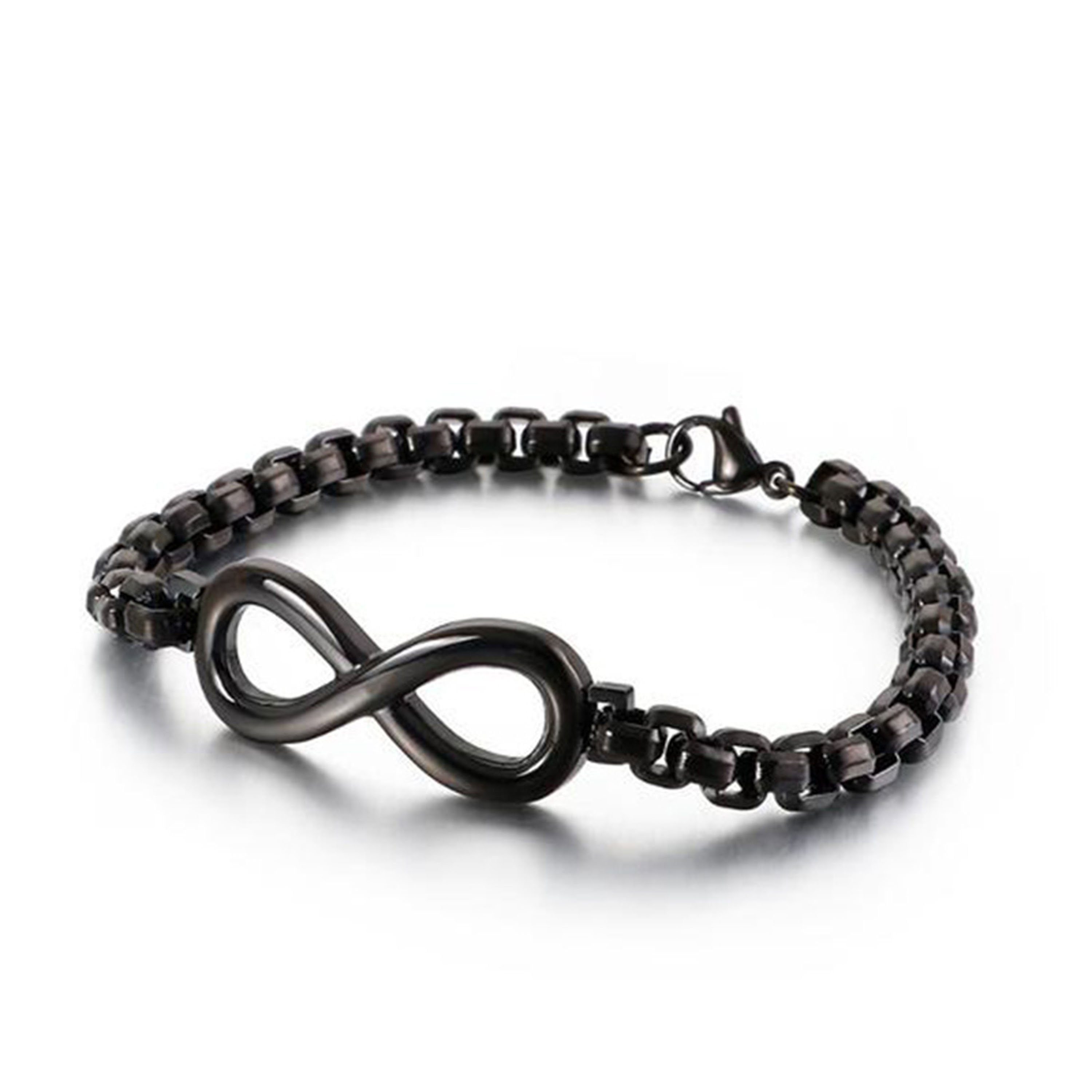 UNIQAL.de Edelstahlarmband Unendlichkeit Edelstahl Armband "INFINITY " Unisex (Edelstahl, Infinity, Unendlichkeitzeichen, Handgefertigt in Germany), Designed in Germany, Infinity Sign