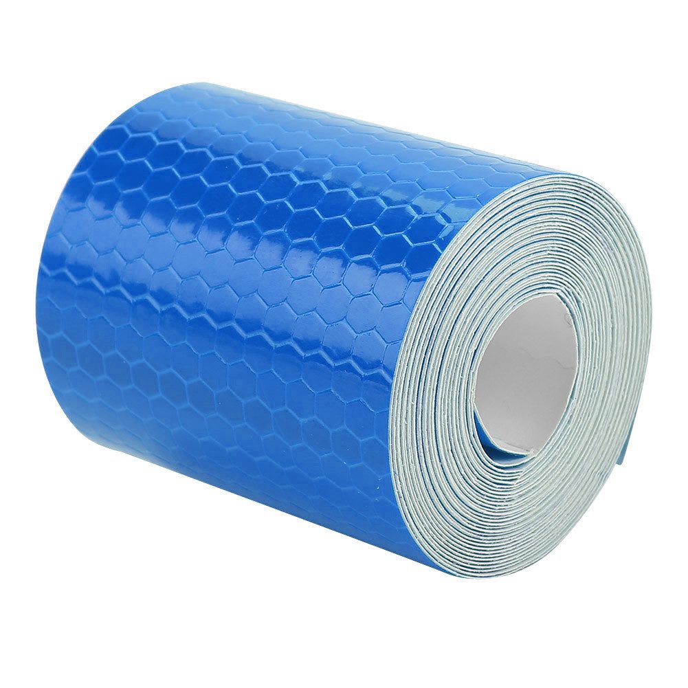 SURFOU Reflektor-Aufkleber Blaues Reflektorband Selbstklebendes Warnband für Fahrzeuge, Fahrräder, (5 cm x 3 m Reflektorband, Hochreflektierend, Selbstklebend & rückstandsfrei, Wetterfest & langlebig, 1tlg)