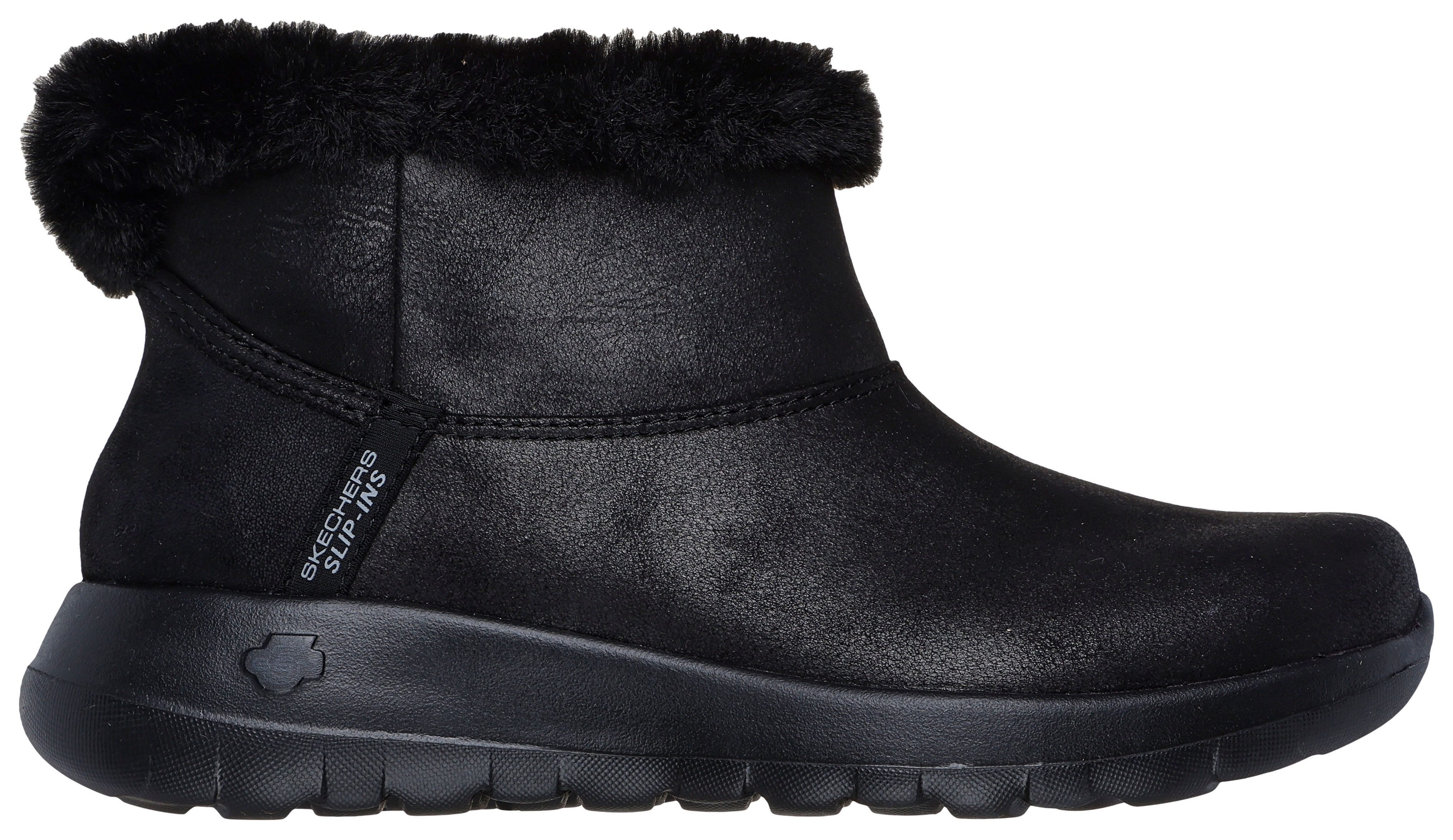 Skechers ON-THE-GO JOY-COZY DREAM Winterboots Schlupfstiefel, Snowboots, Winterschuh mit 5GEN Dämpfung, vegan