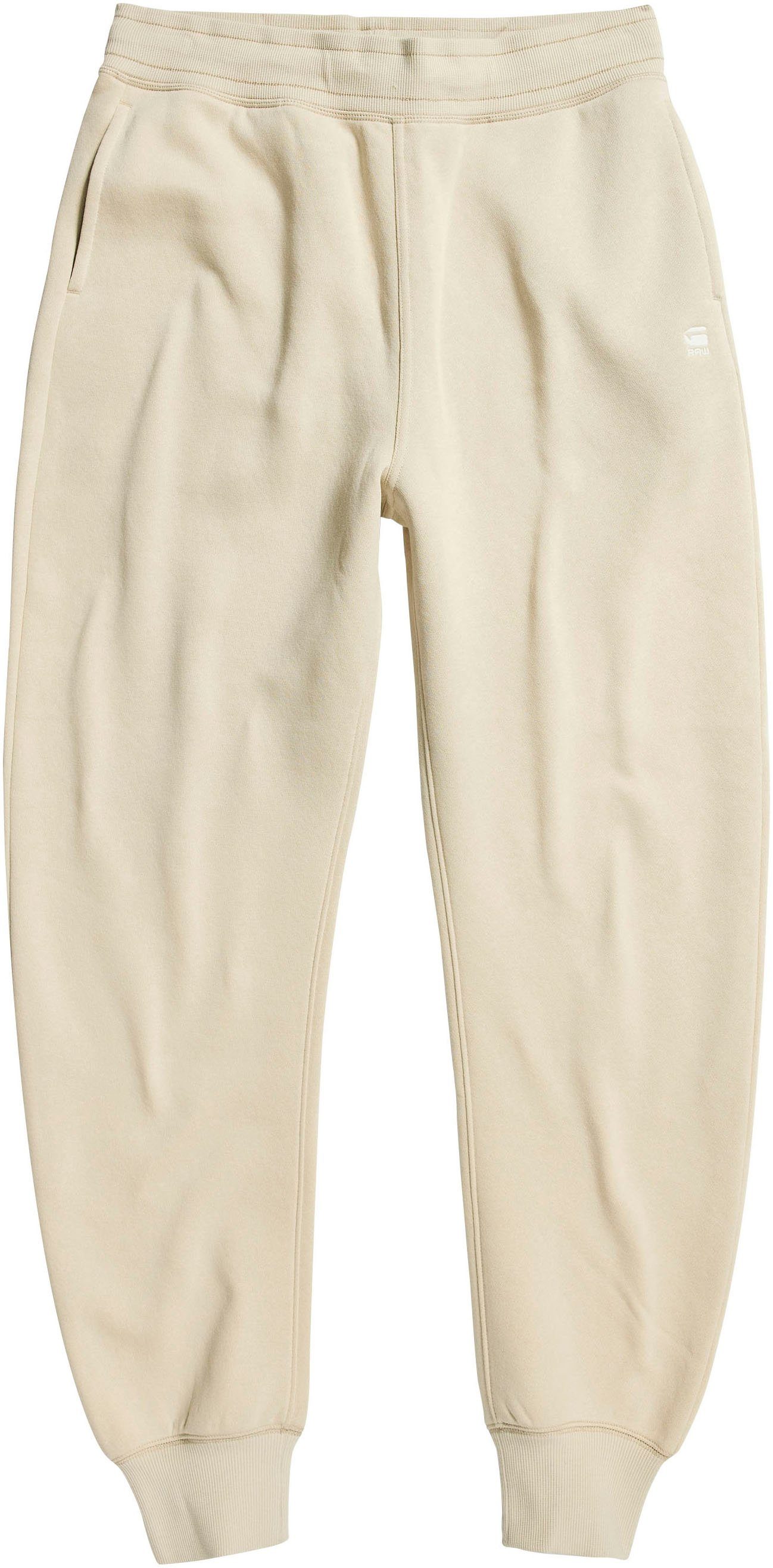 G-Star RAW Sweatpants und core 2.0 rice elastischen Premium brown Sweathose Tunnelzug mit Bund