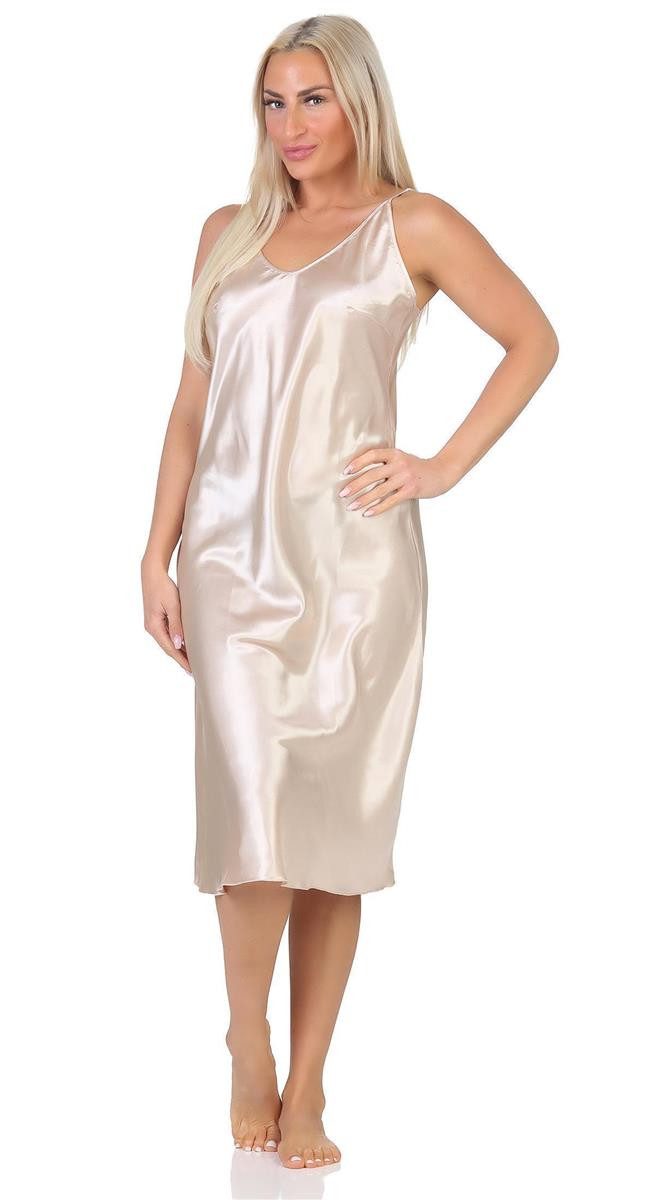 EloModa Negligé Damen Negligé Nachtwäsche Nachtkleid Dessous Satin; S M L XL 2XL (1-tlg)