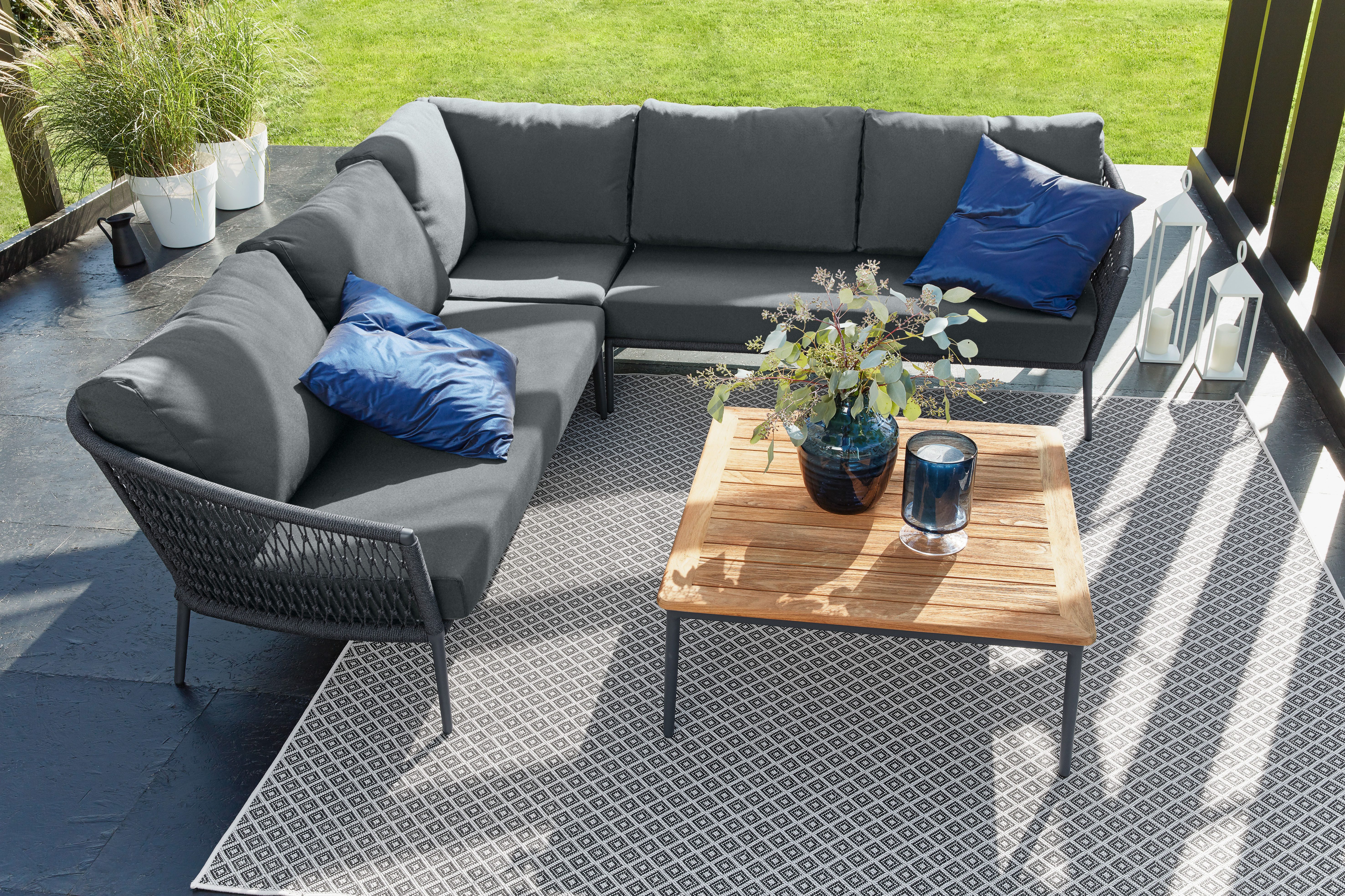 Musterring Couchtisch Freilicht Couchtische, Kompakte Maße von 89 x 89 cm, ideal für entspannte Stunden im Freien