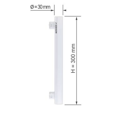 SEBSON LED-Leuchtmittel LED Lampe S14S 30cm, 4w 400lm, warmweiß, LED Linienlampe 150°