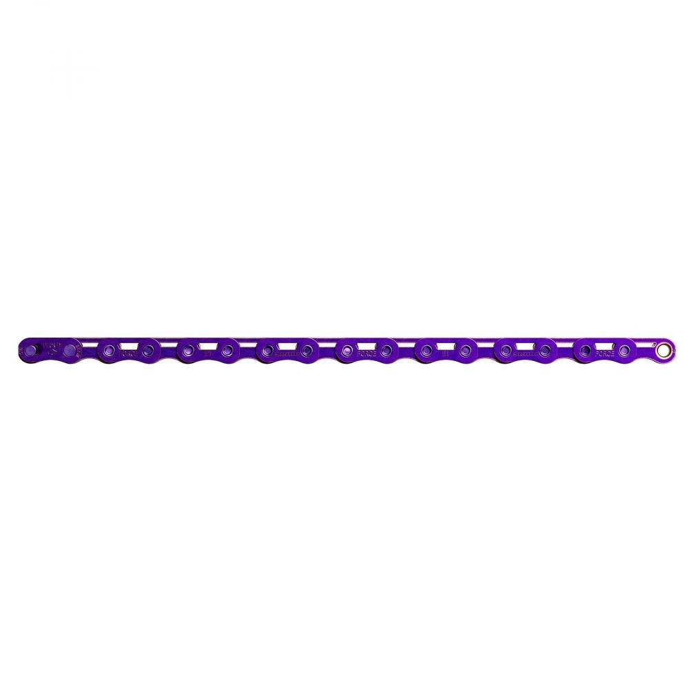 Fahrradkette SRAM PC Force AXS E1 Kette 126 Glieder lila - leichte - haltbare Schal